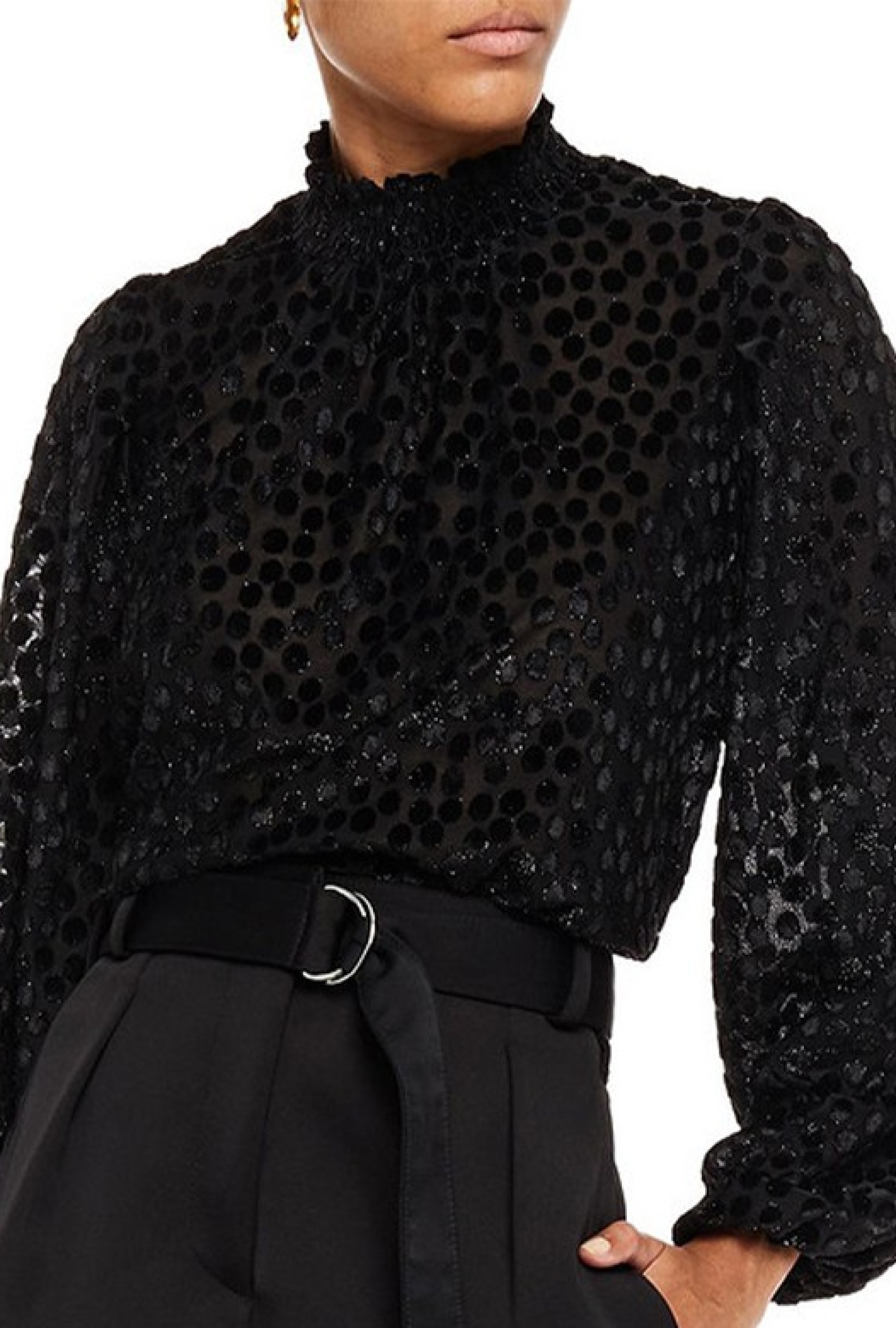 Top en Velours Dévoré