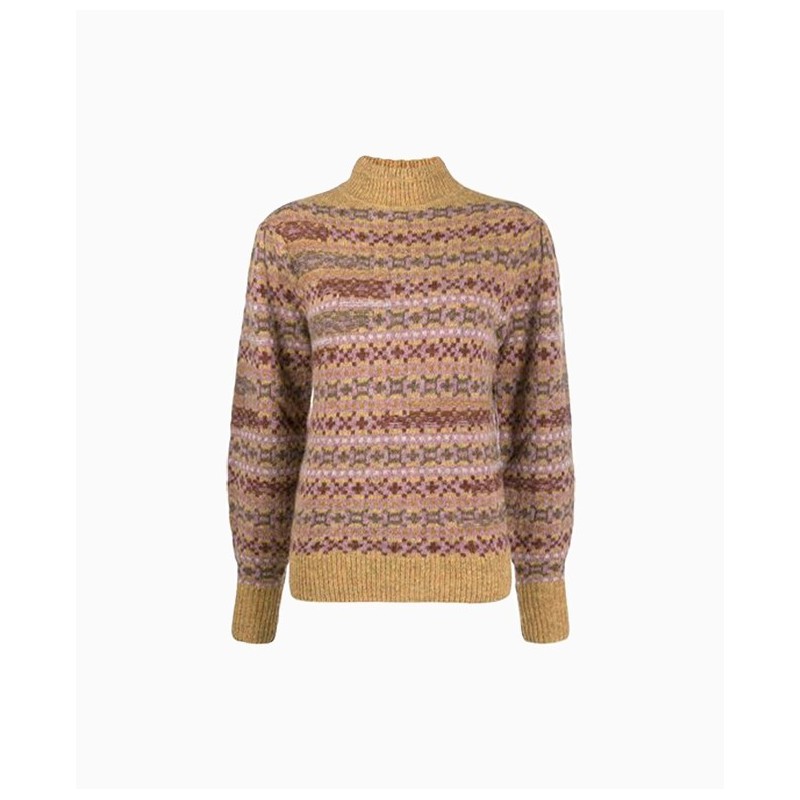 Pull en laine à motif jacquard Ned