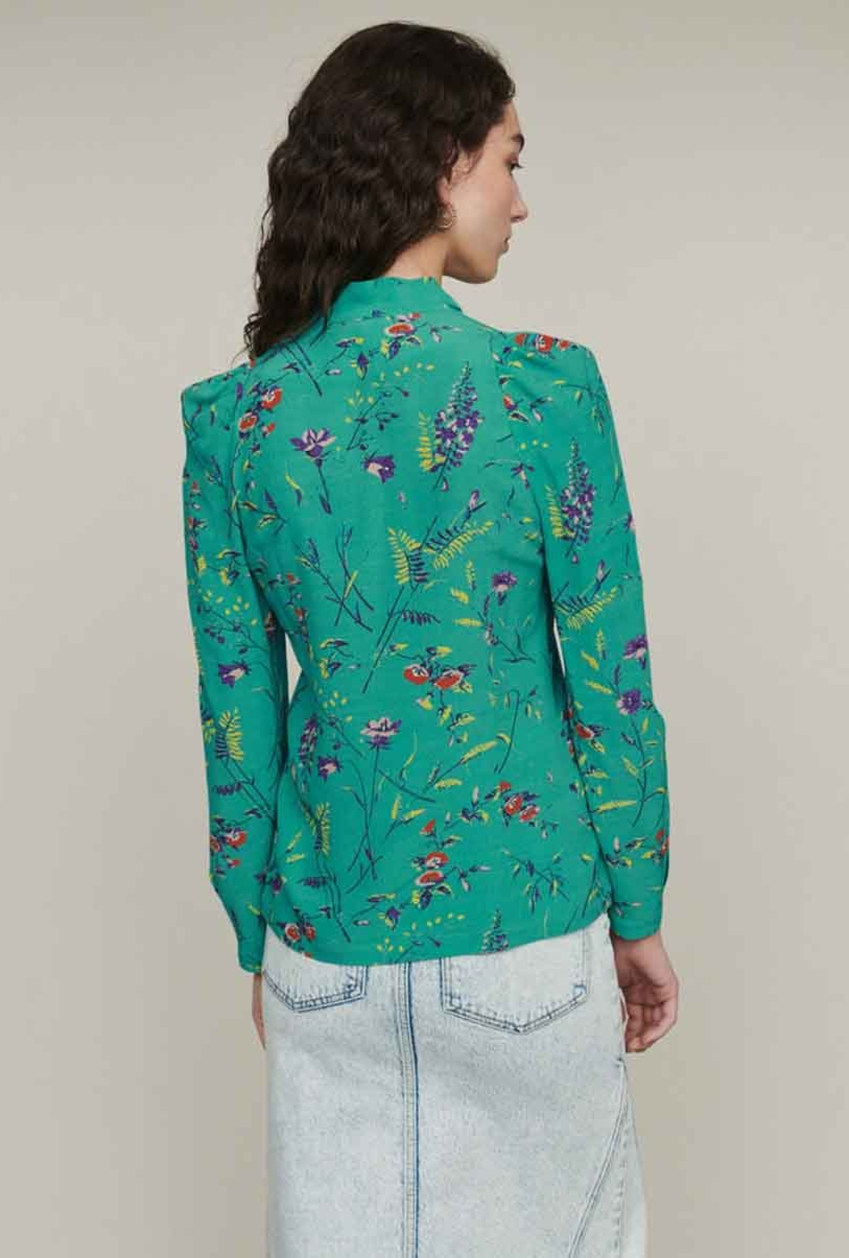 Chemisier Imprimé avec Lavallière