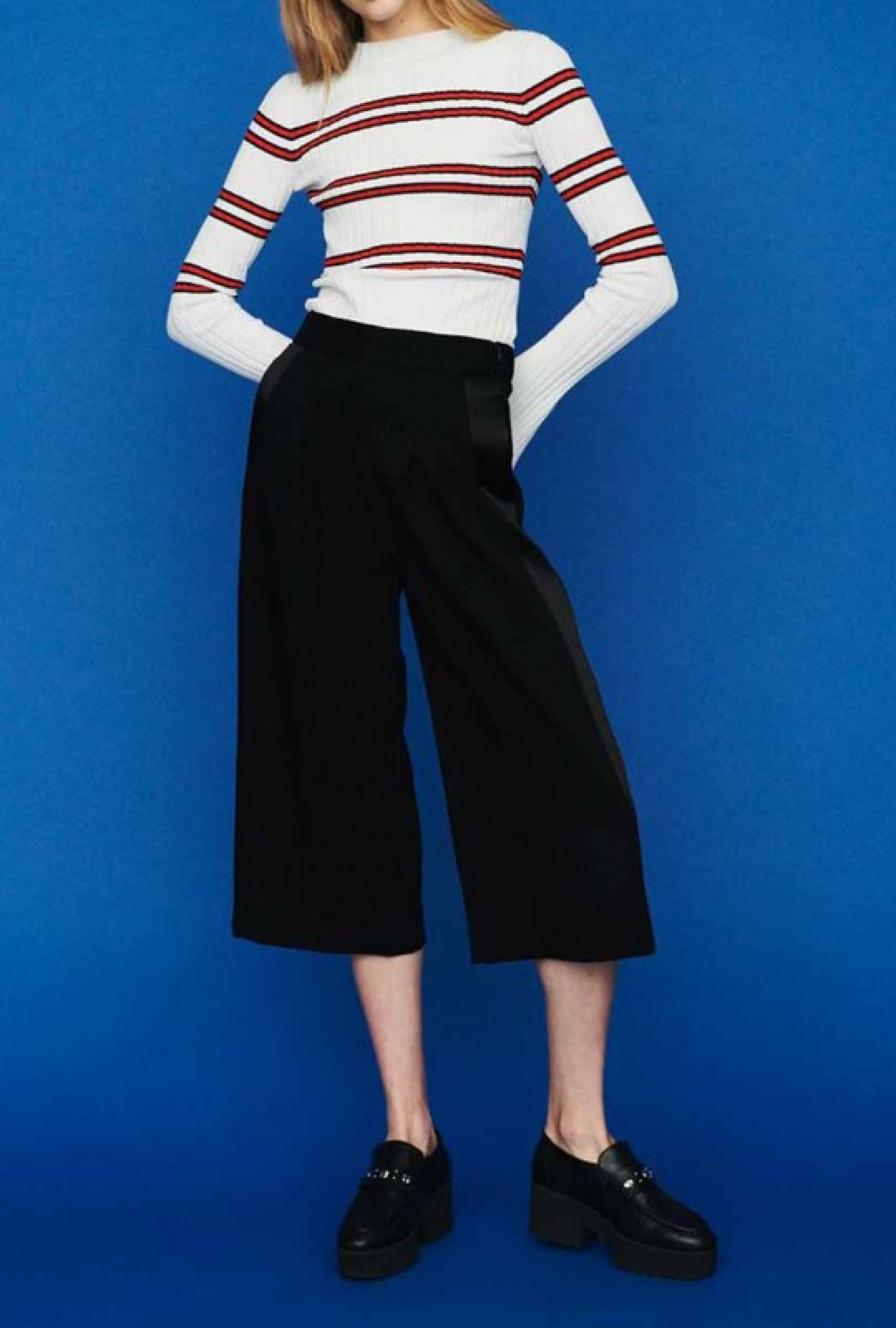 Pantalon large en crepe