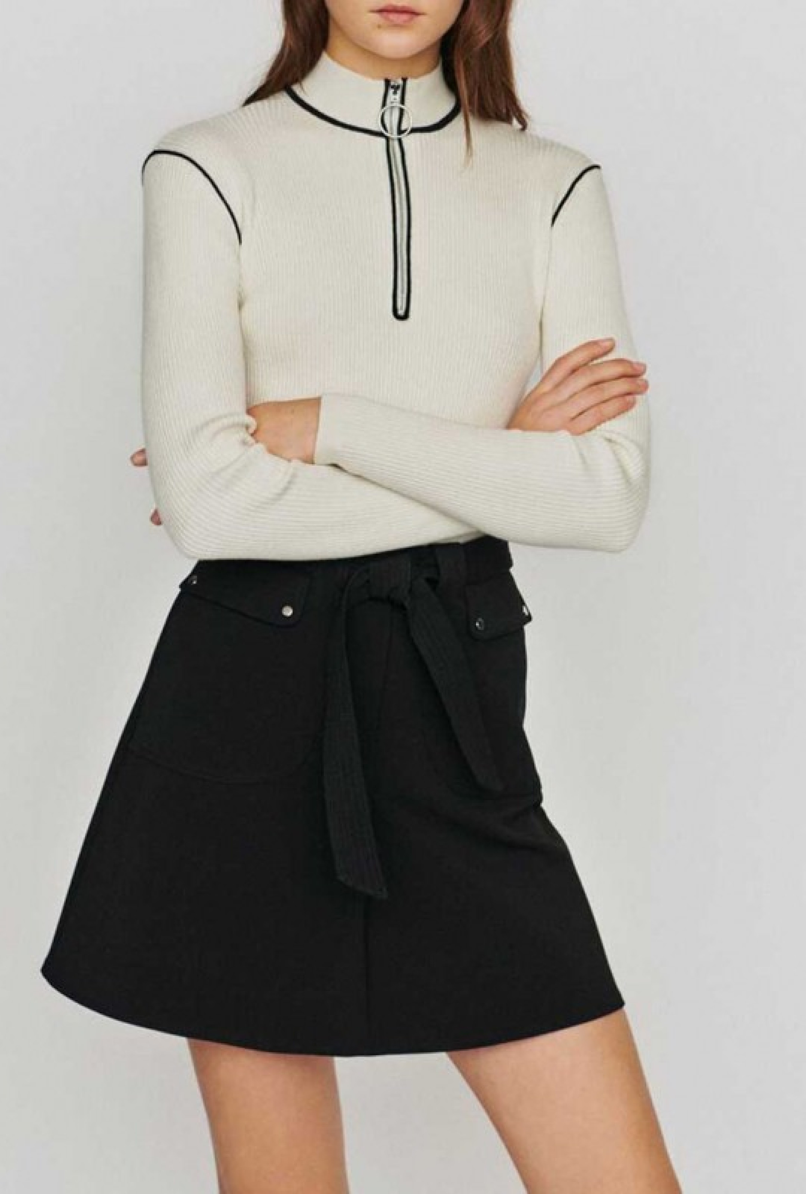 Jupe avec Ceinture à Nouer