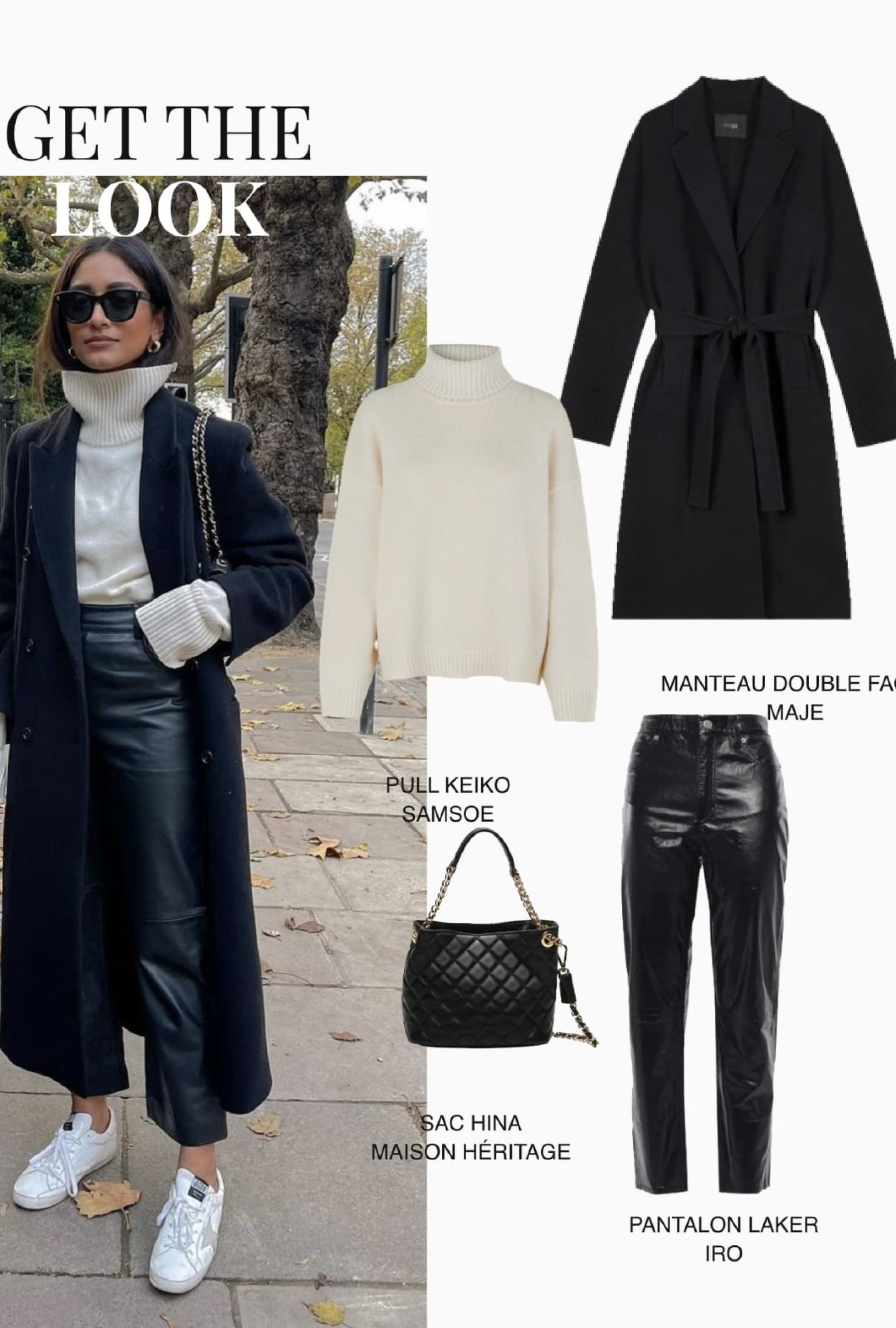 Manteau en double face ceinturé