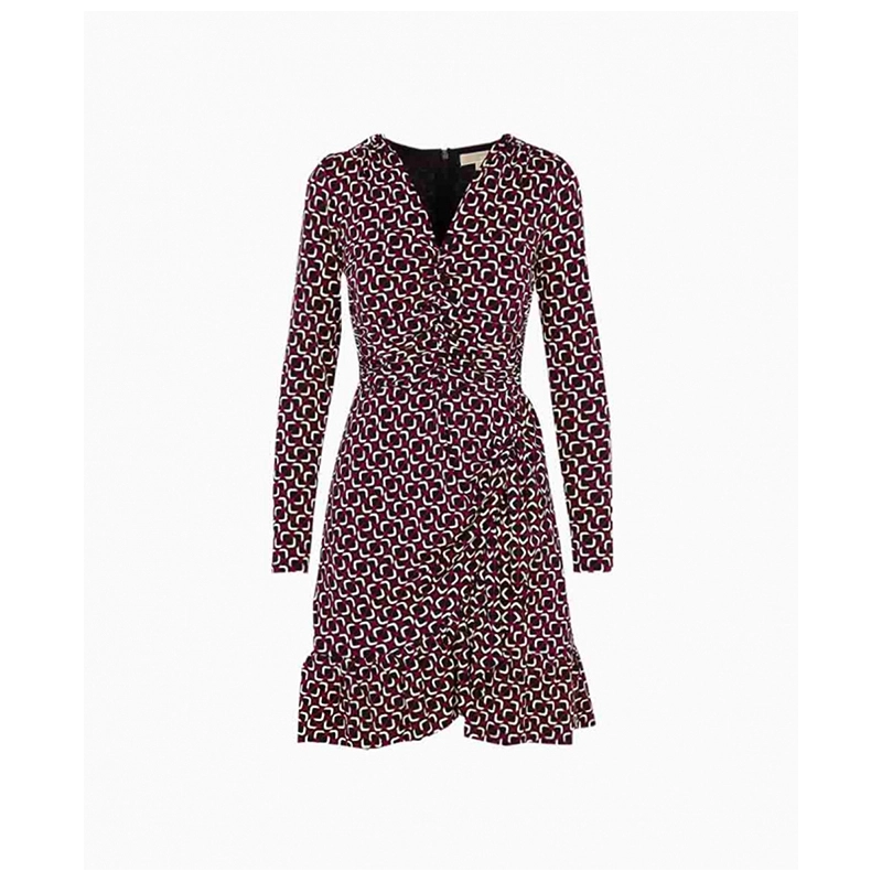 Robe Michael Kors courte col rond imprimée