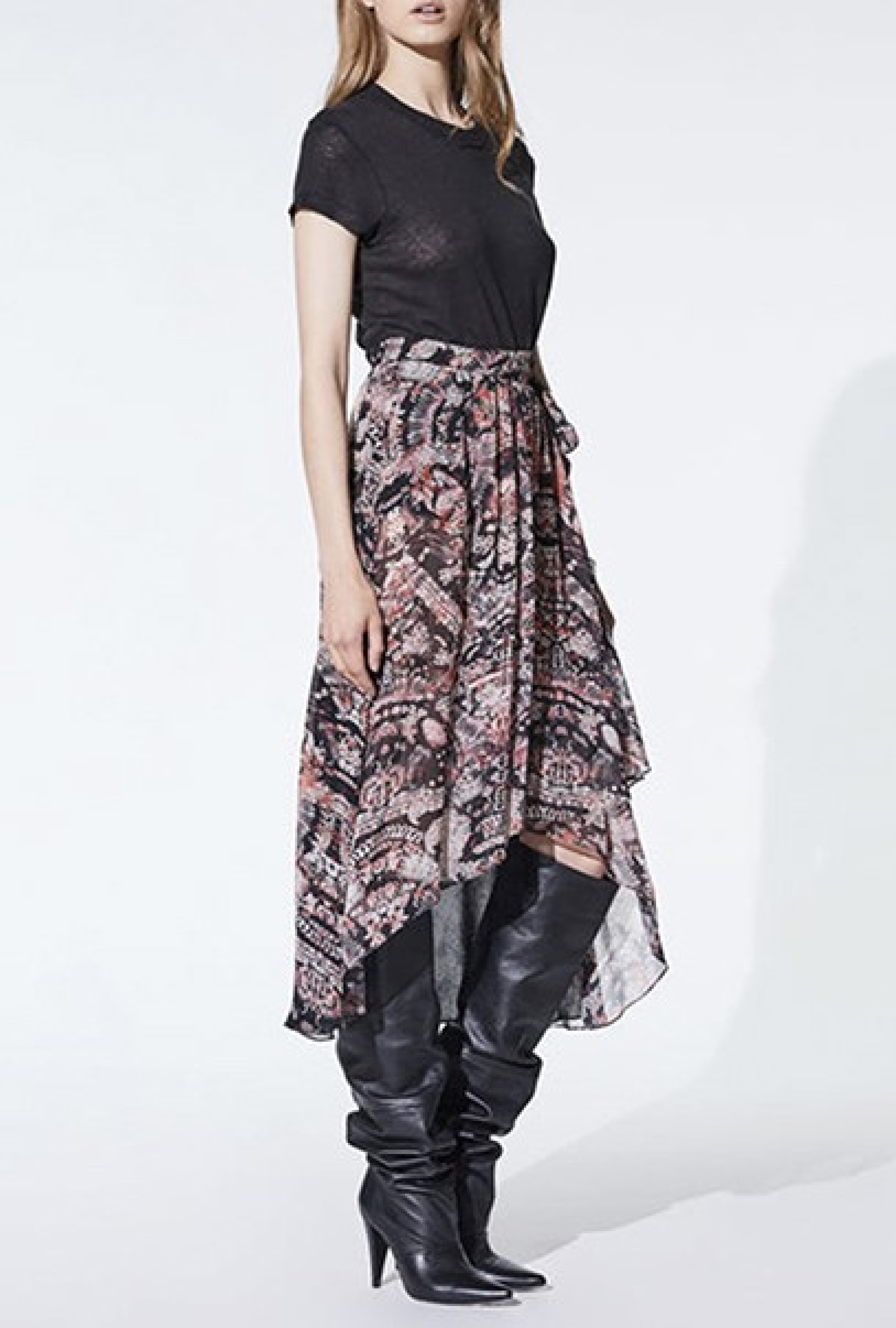 Jupe Deroie Black Red