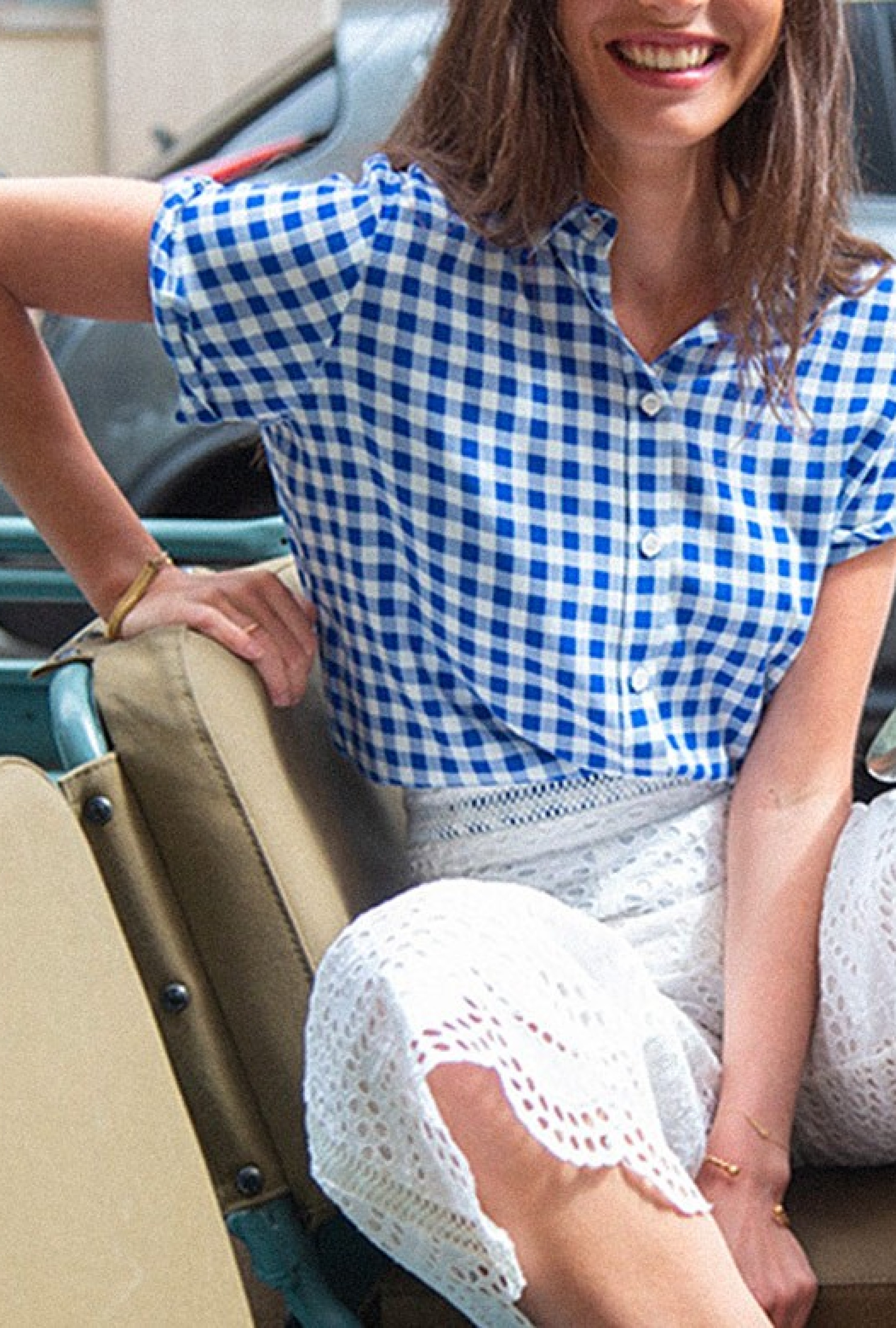 Chemisier Majan Blu Cubetto