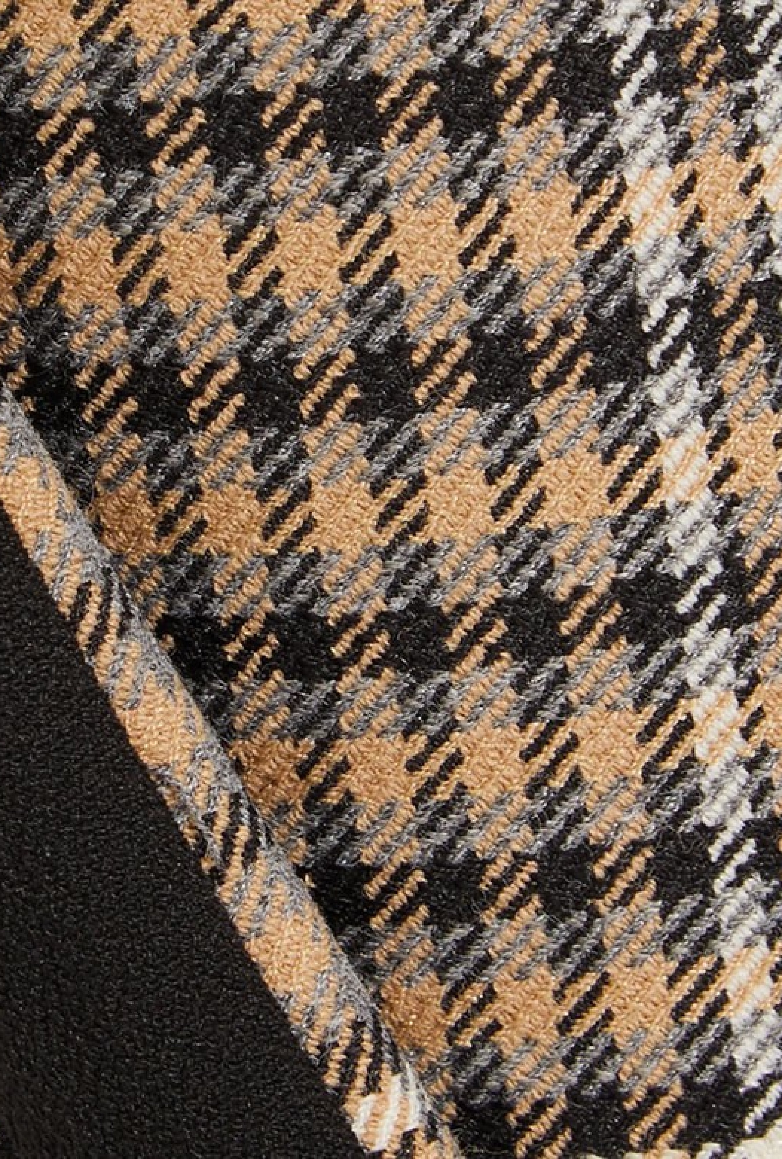 Pantalon Fluide à Carreaux Lien Jacquard