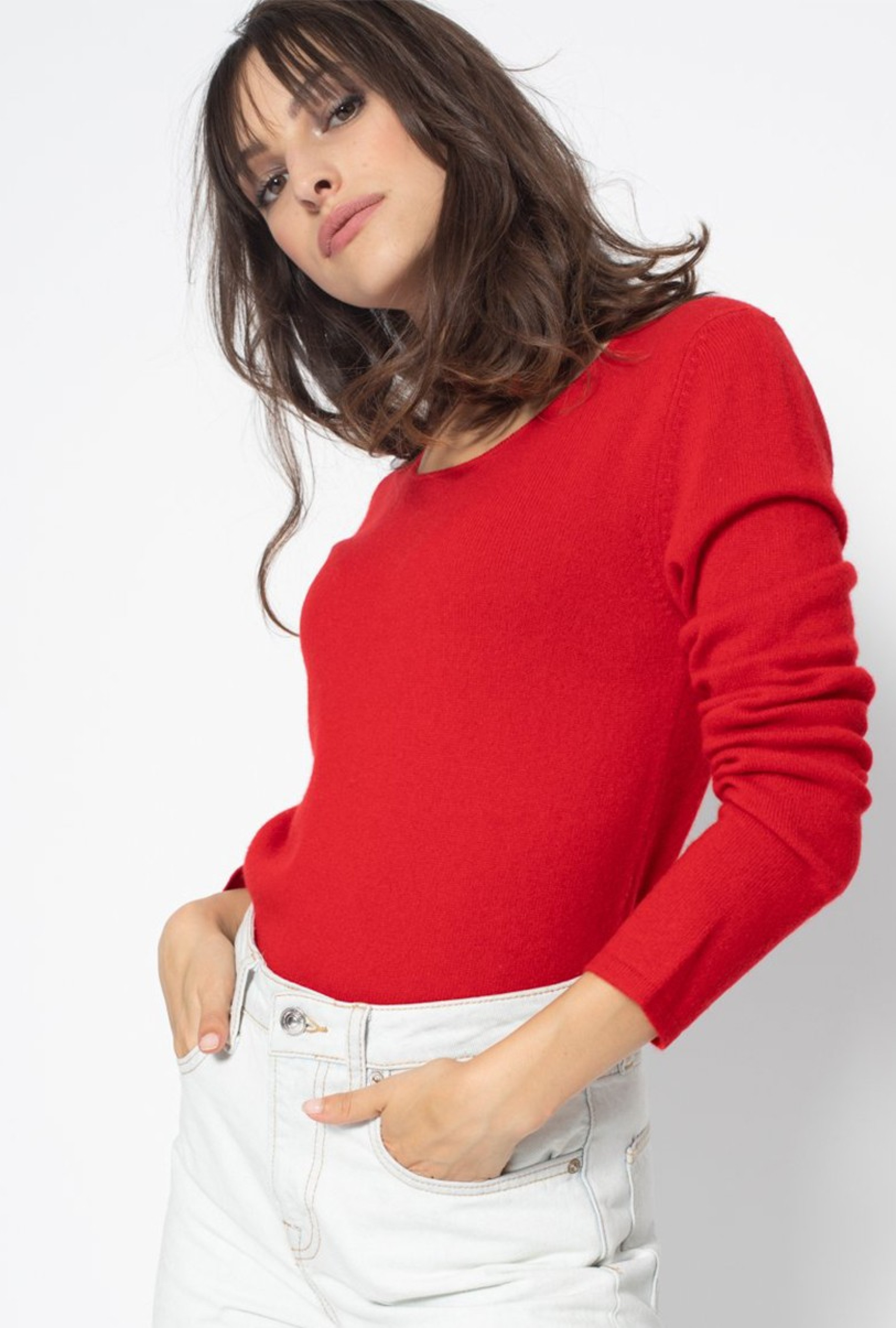 Pull Cachemire Rouge
