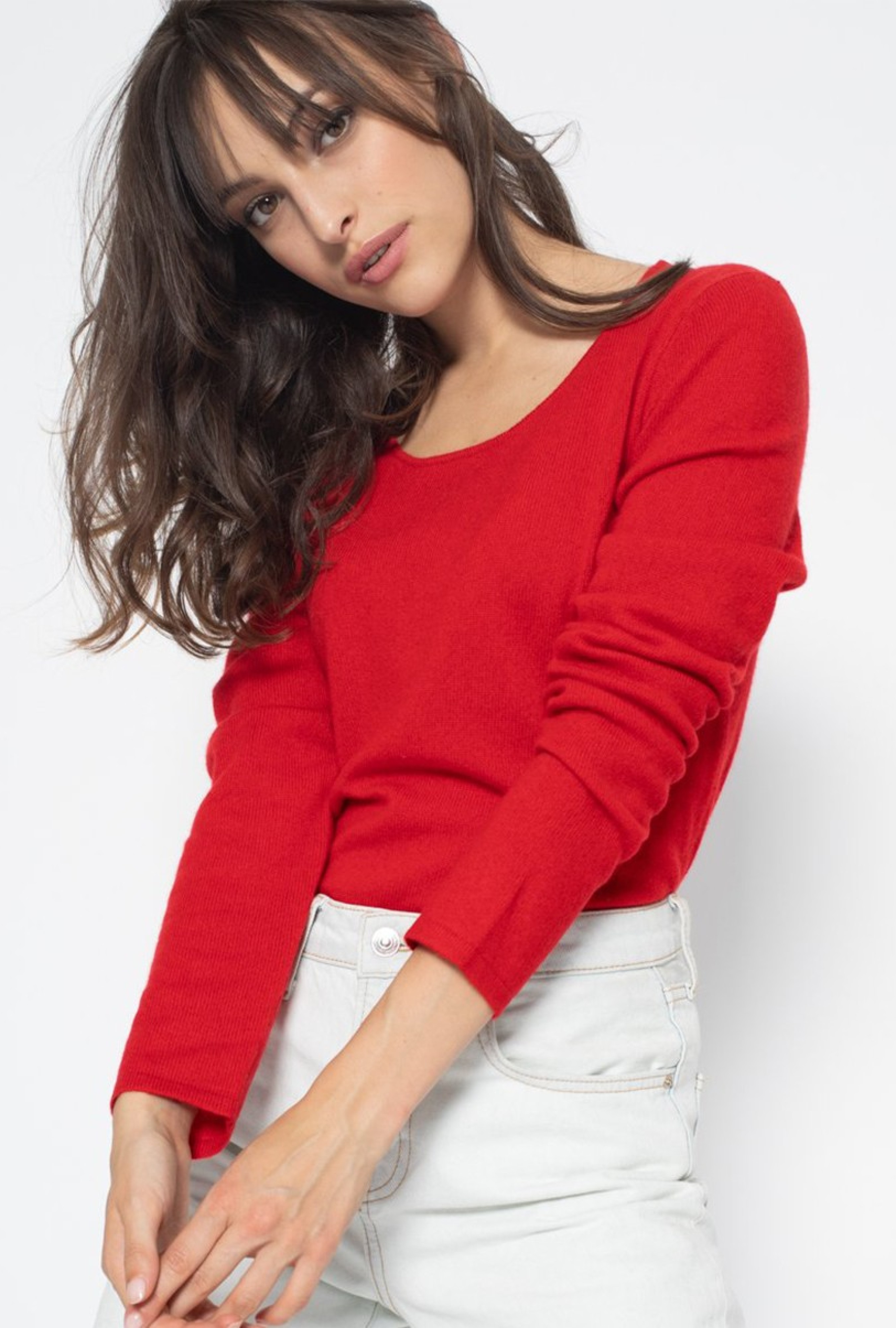 Pull Cachemire Rouge
