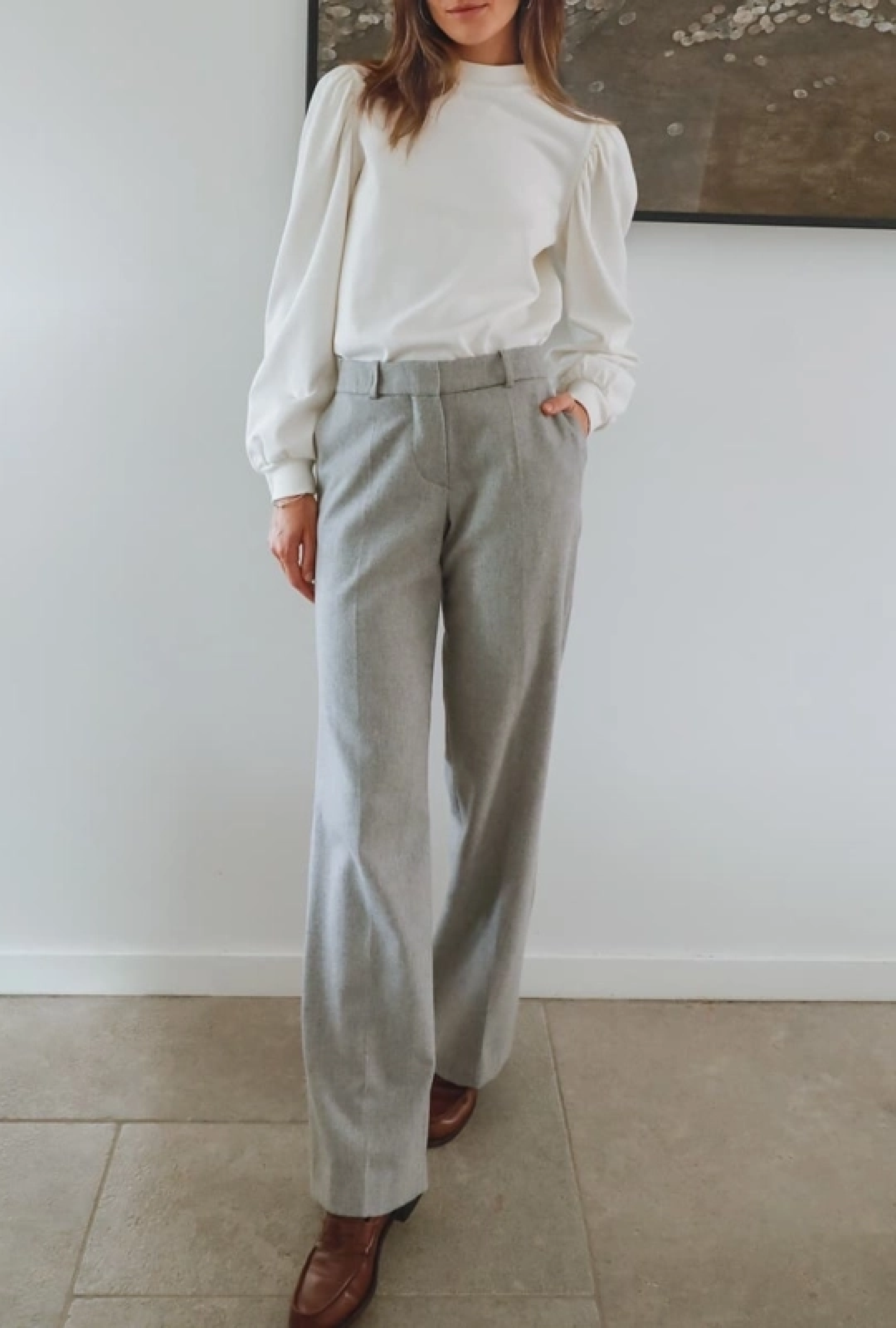 Pantalon Mandarin Gris