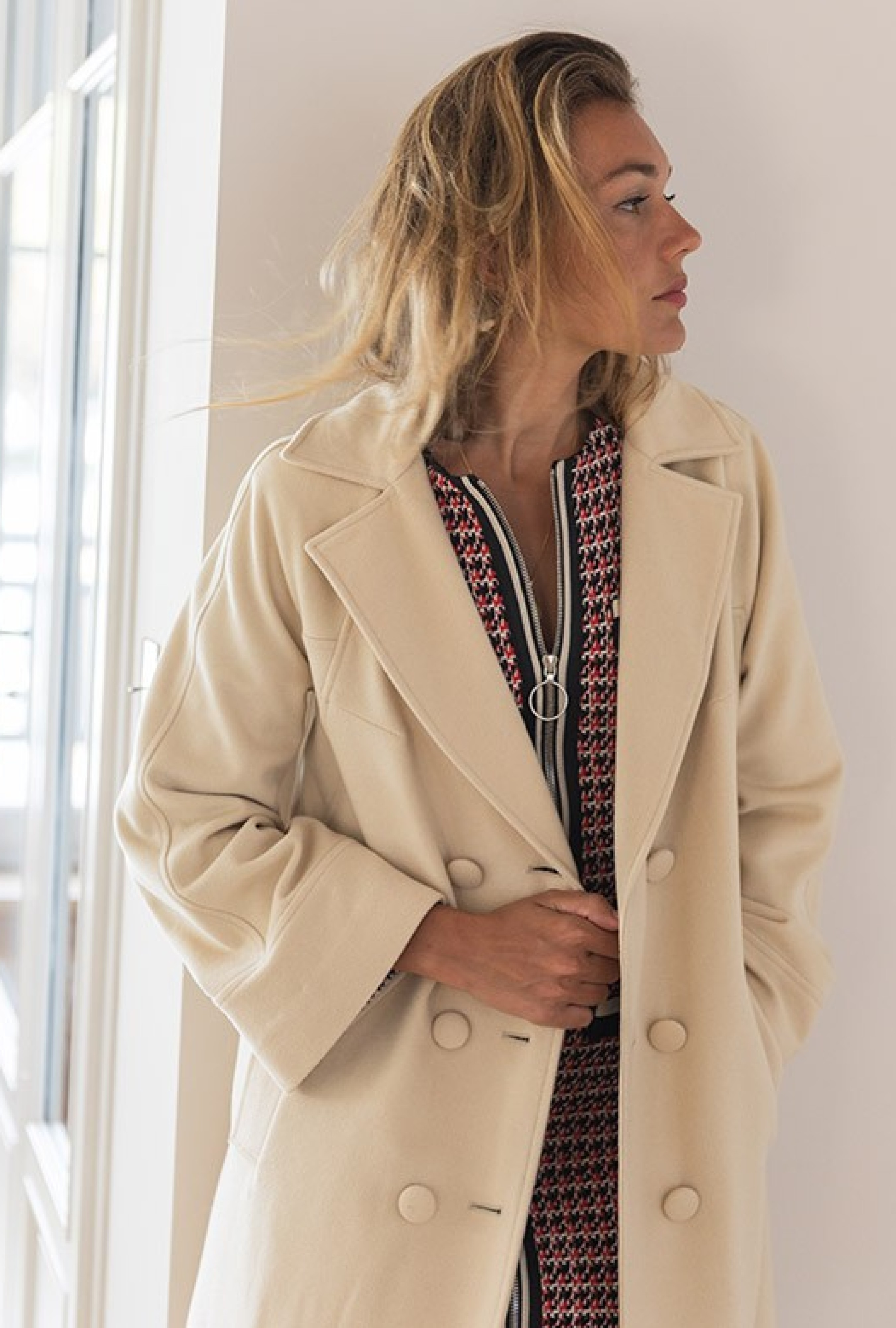 Manteau Beige Long