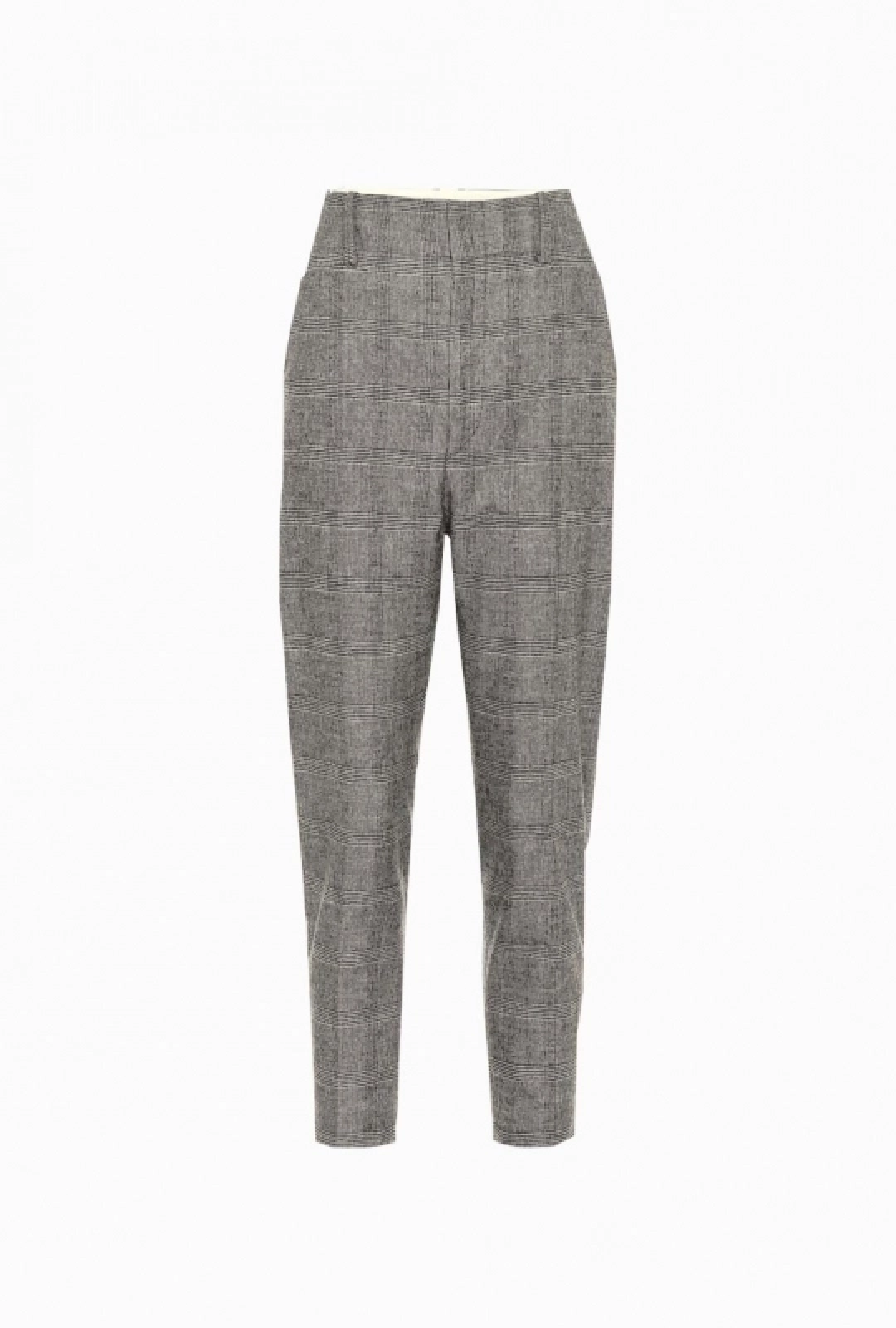 Pantalon Noah Carreaux Noirs Et Ecrus