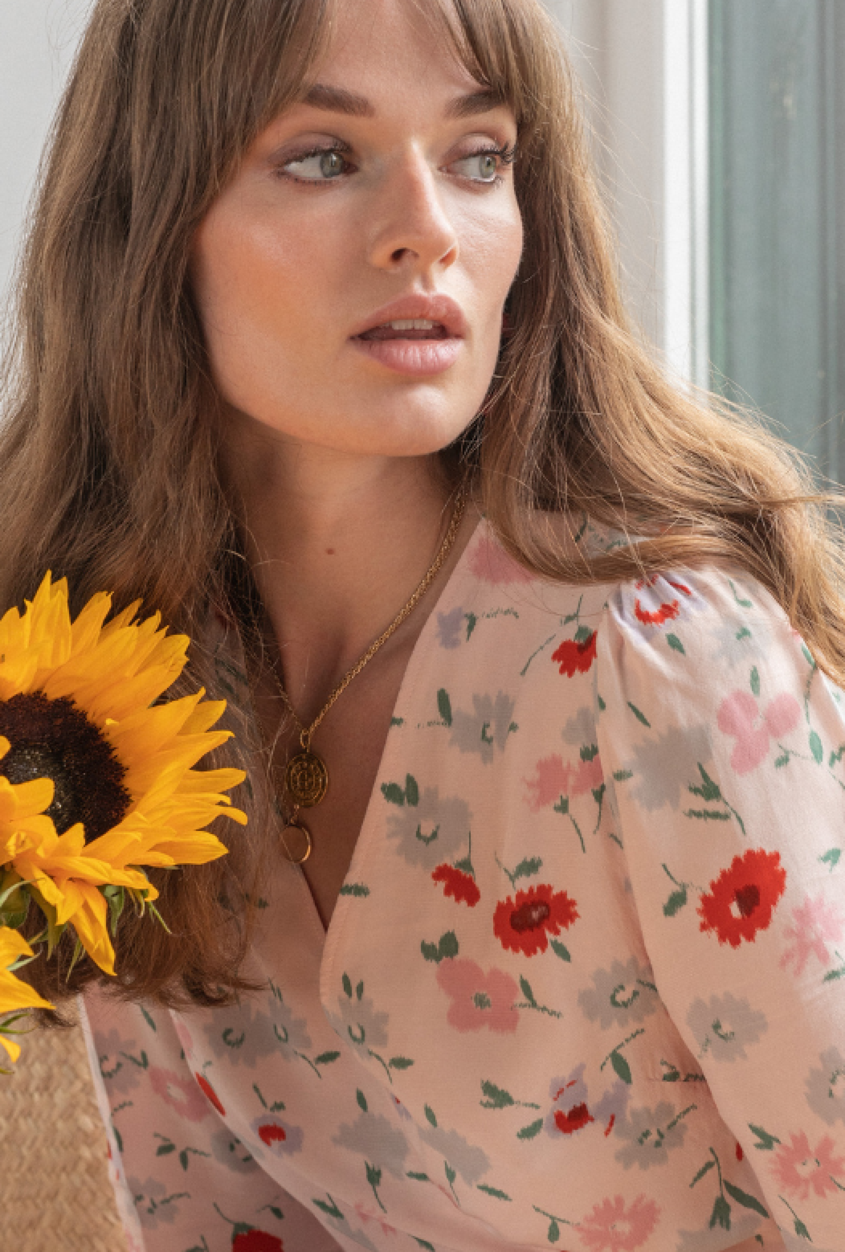 Robe midi Britt rose