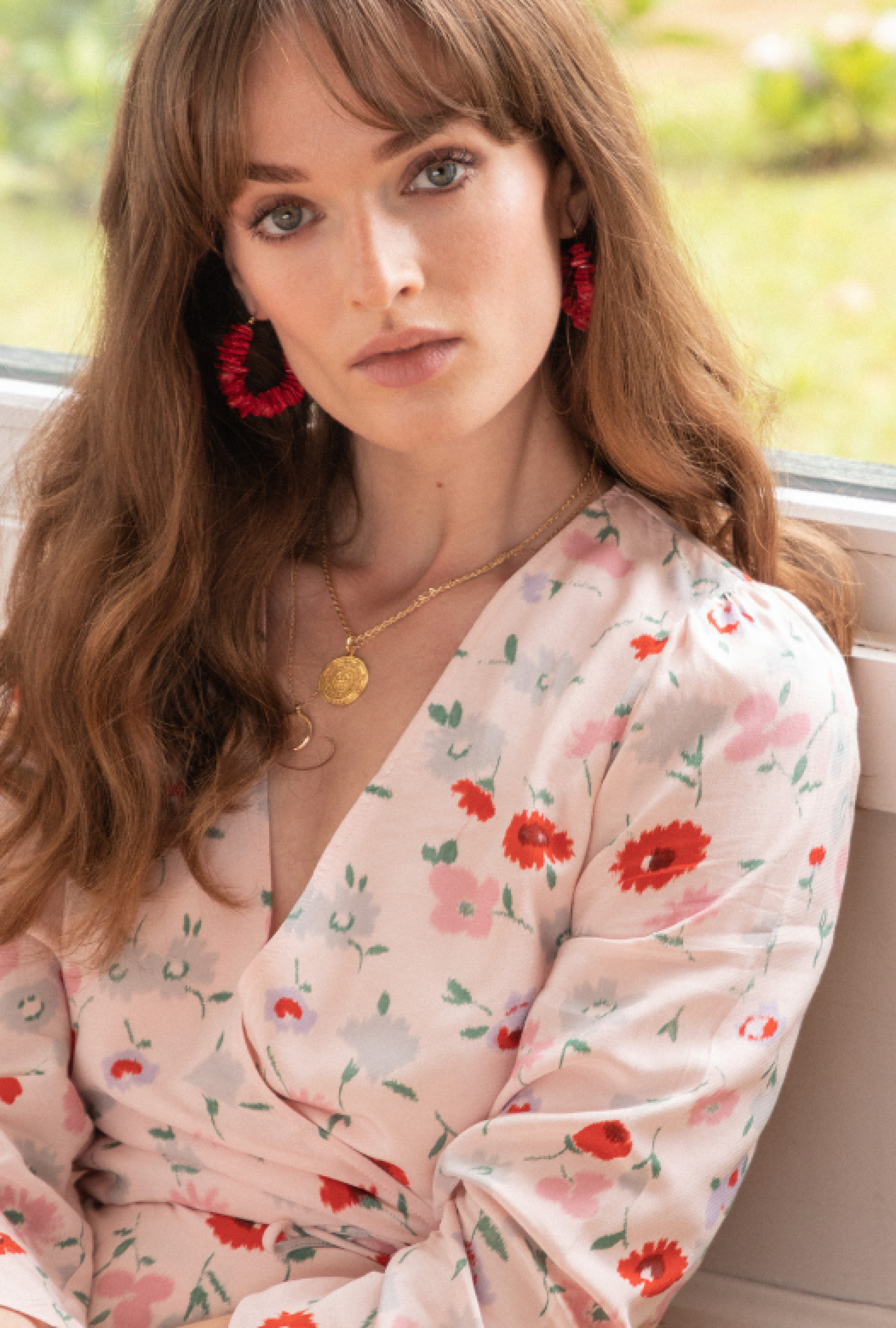 Robe midi Britt rose