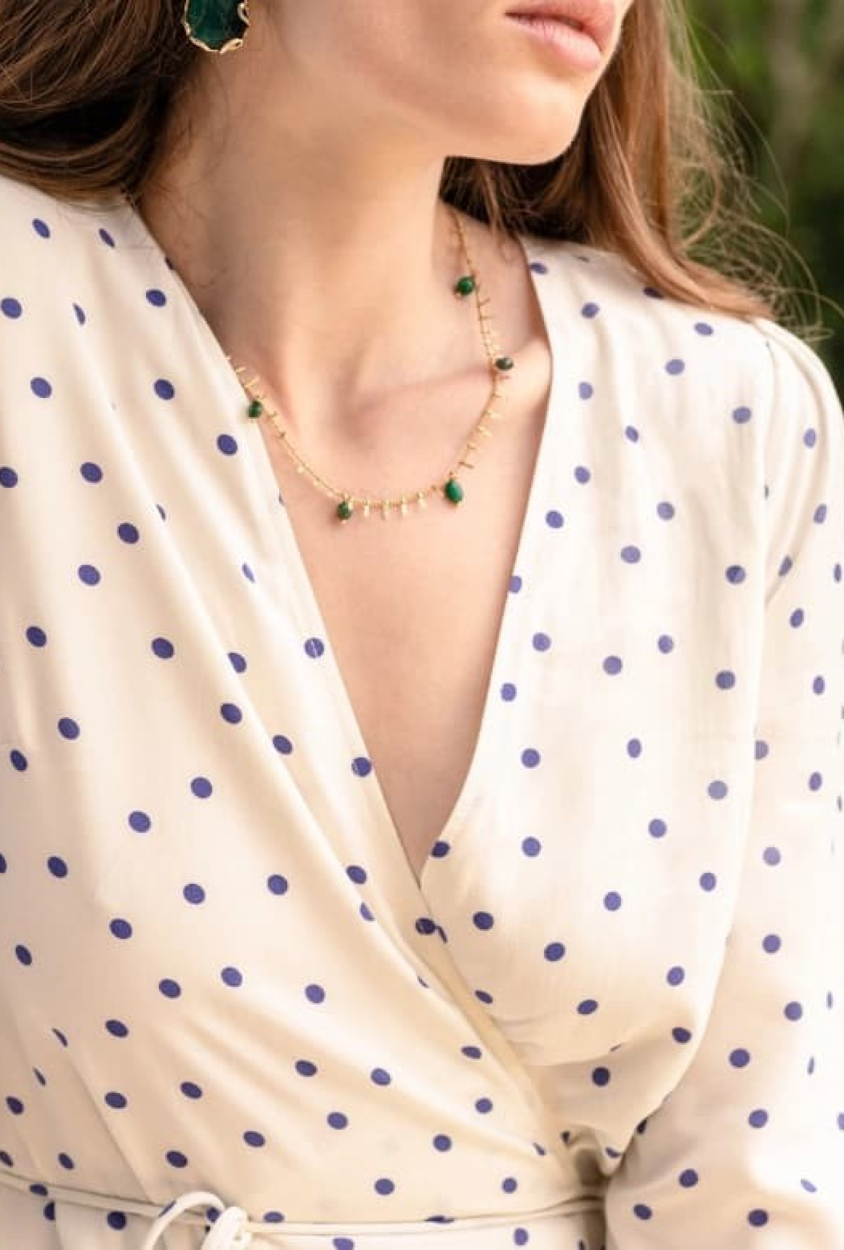 Robe midi Britt Climatis dot