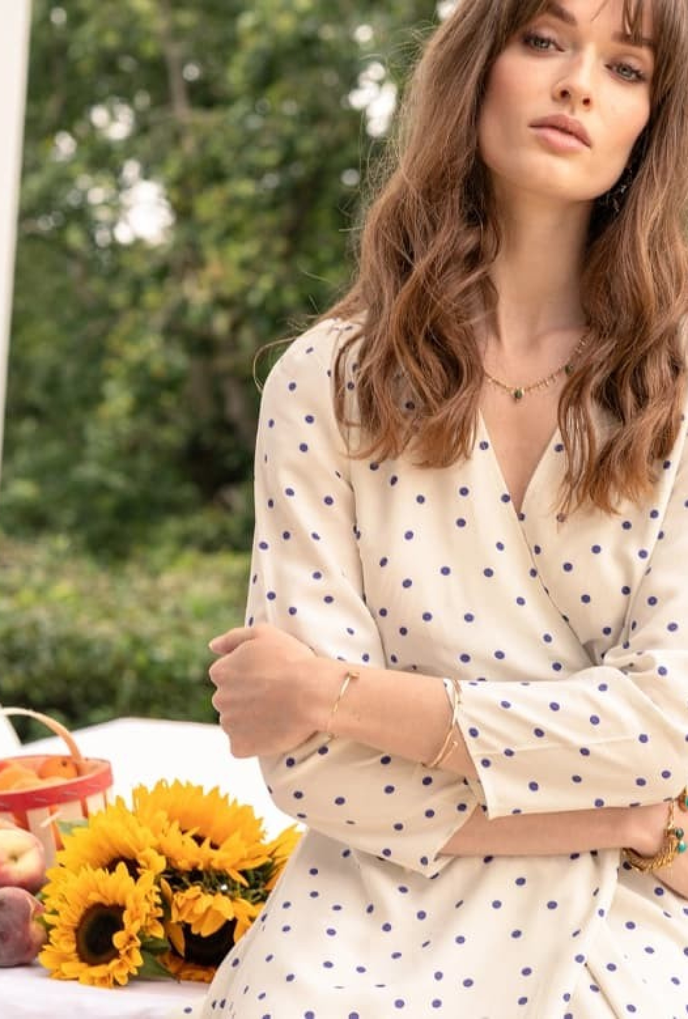 Robe midi Britt Climatis dot