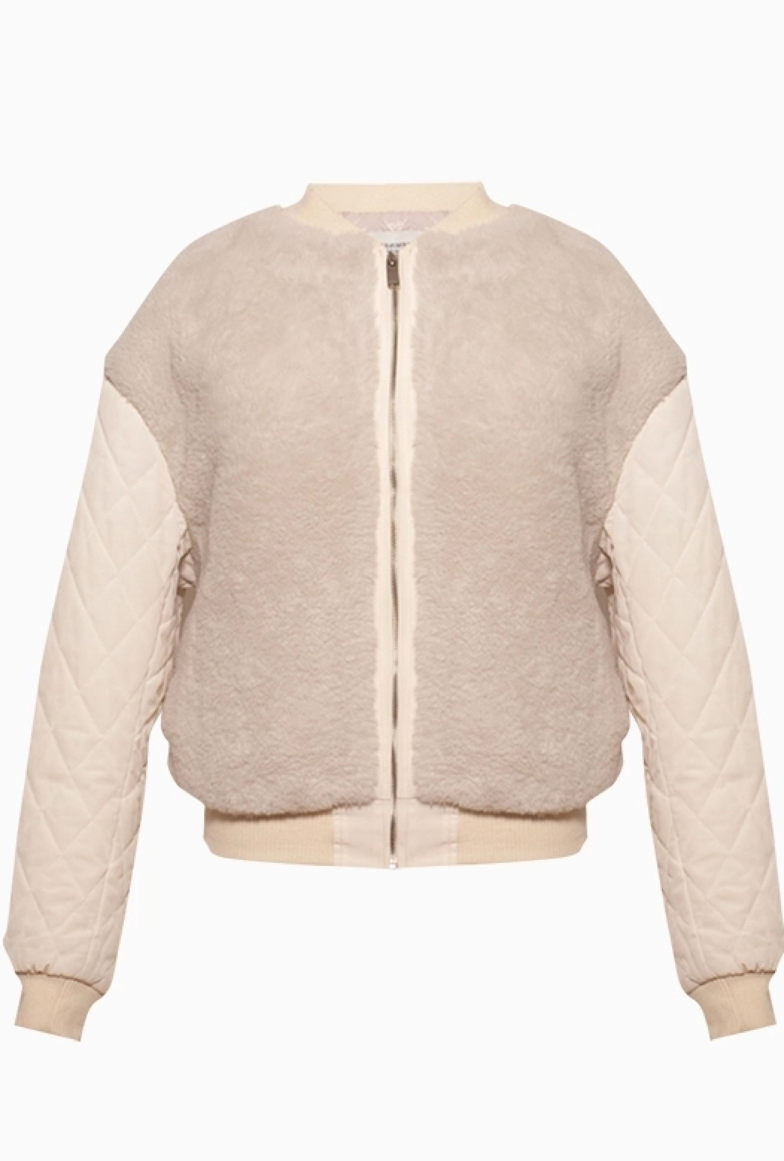 Bomber Bi-matière Forming Beige