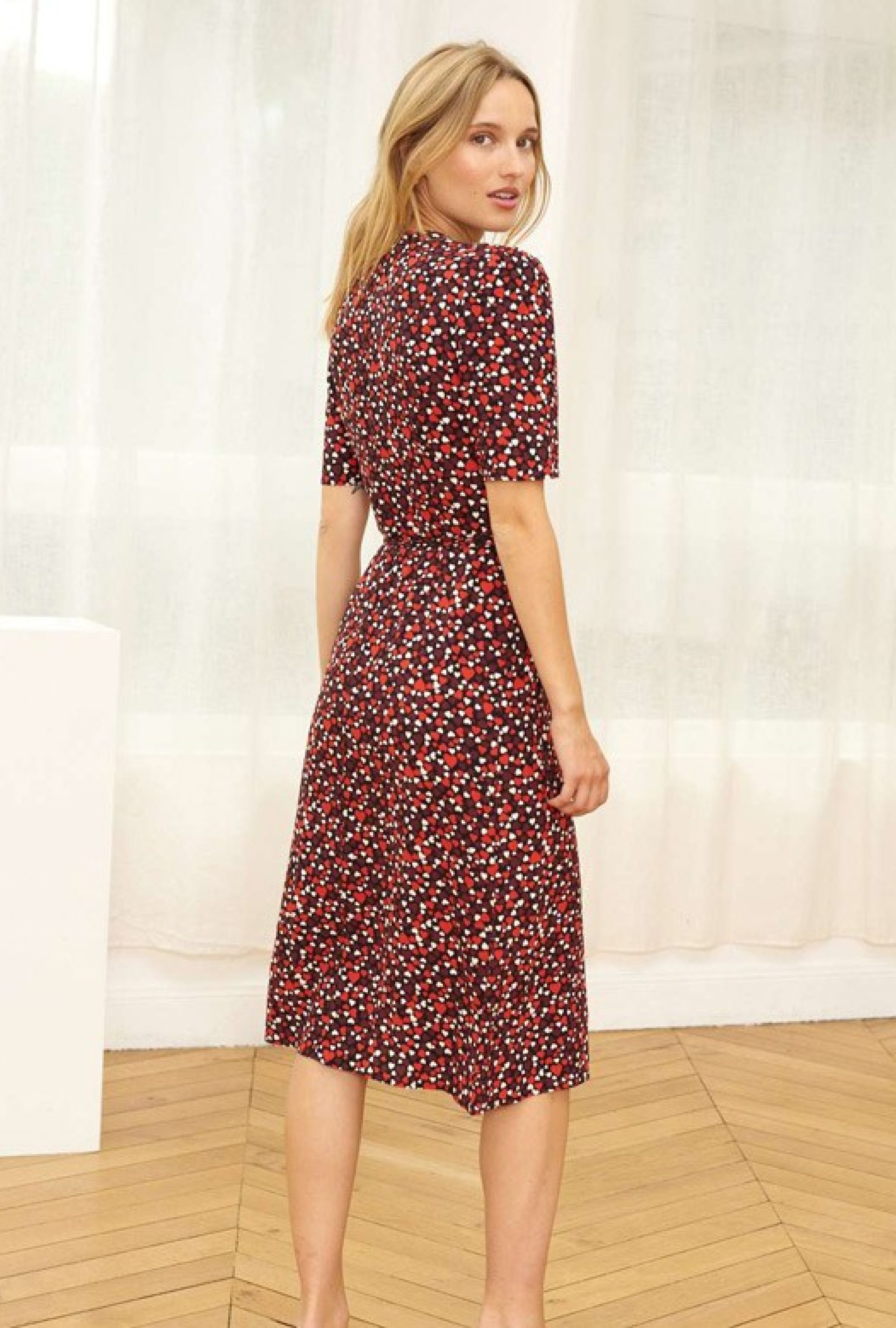 Robe Gabin Coeur Guinguette Noir