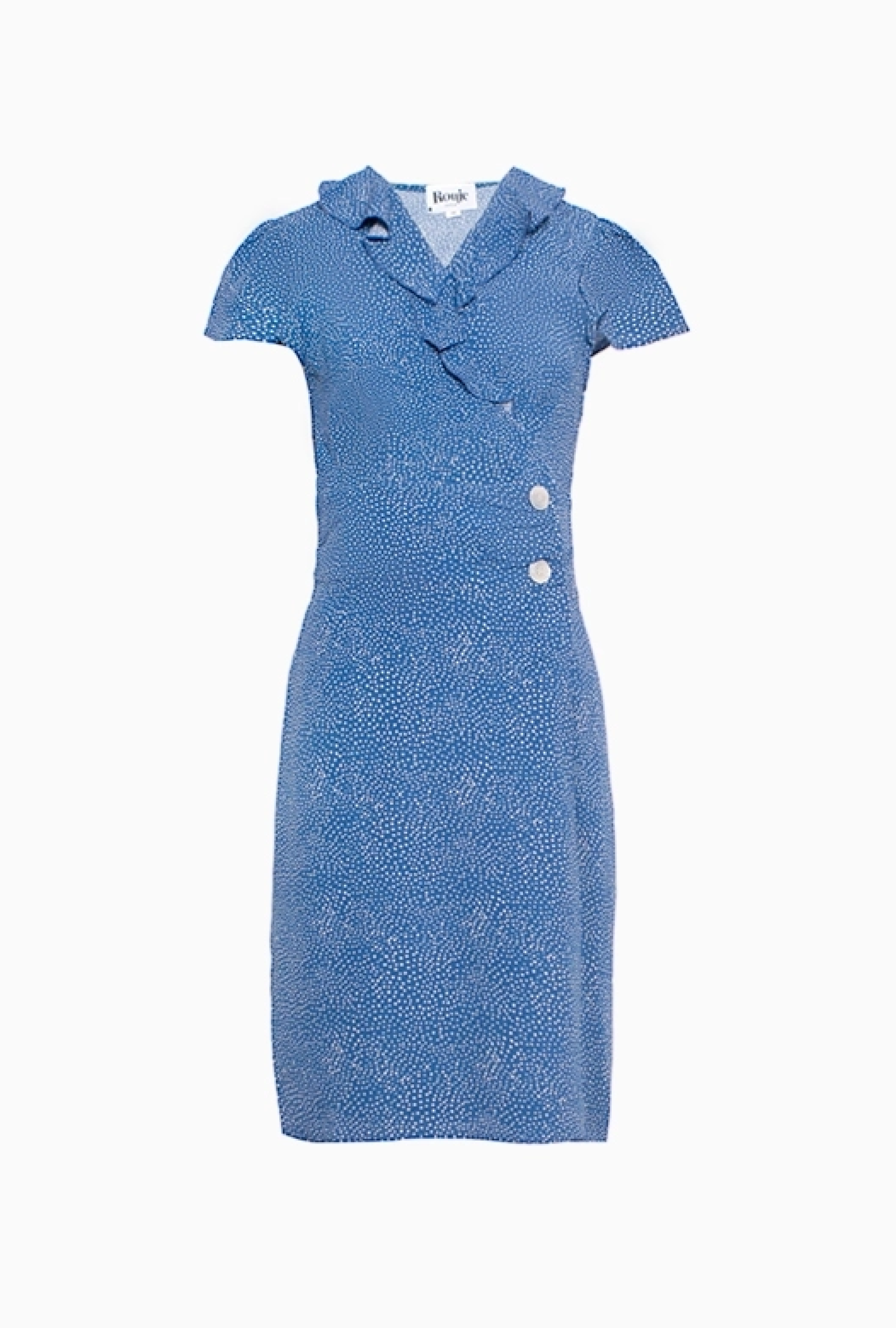 Robe Flore pois crayon bleu-Exclusivité web