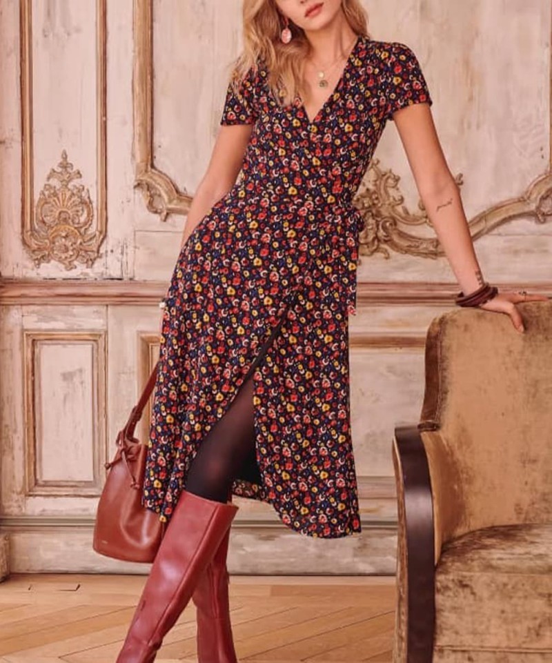 Robe Sezane Amber Fleurs