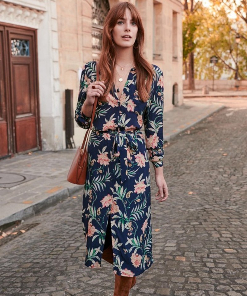 Robe Sezane Lexie Fleurs