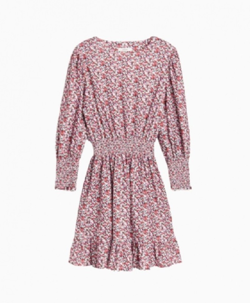 Robe Essentiel Fleurie Rose