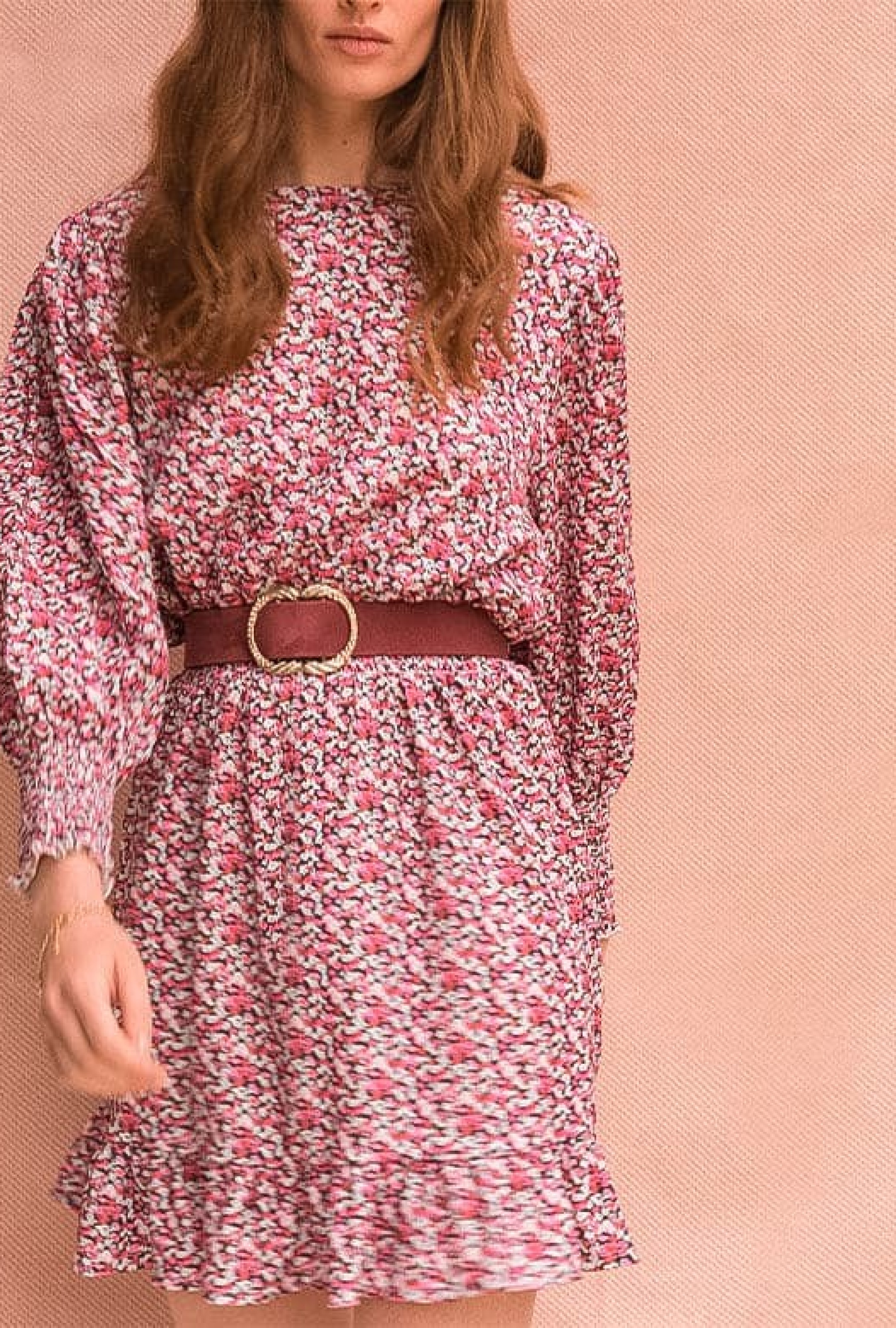 Robe Fleurie Rose