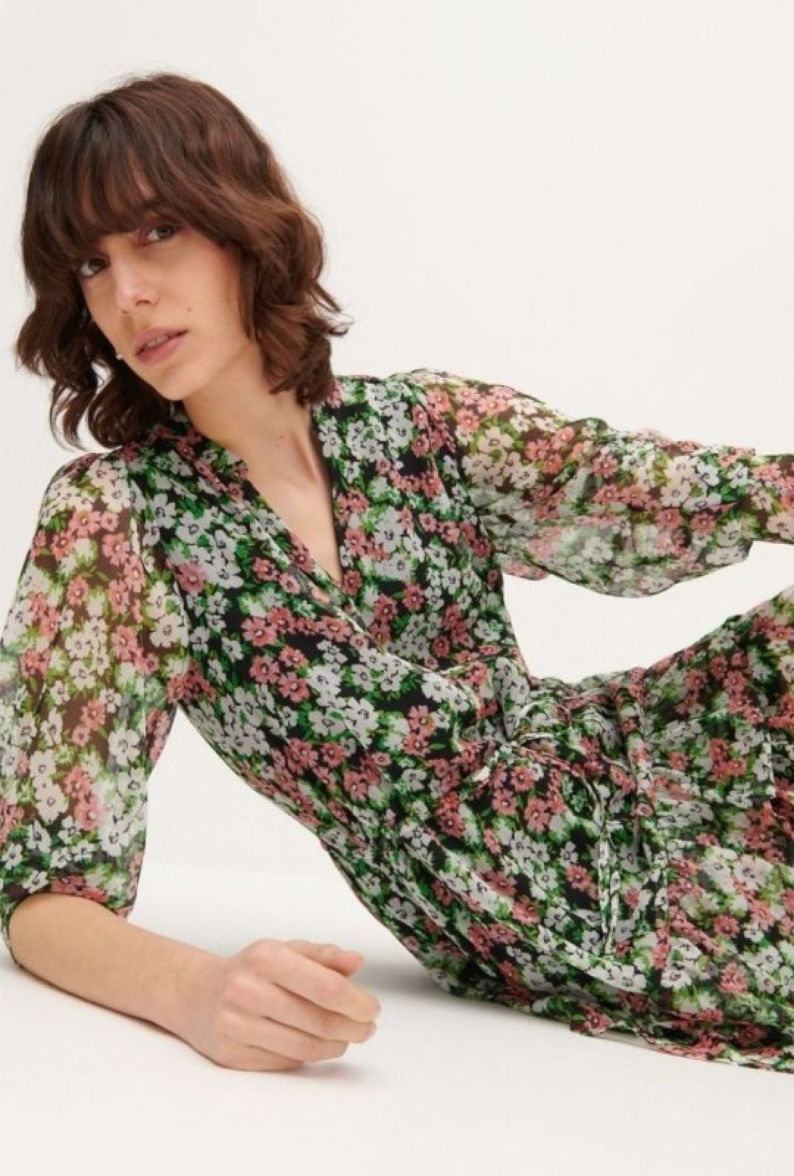 Robe Ladies Noire à Motif