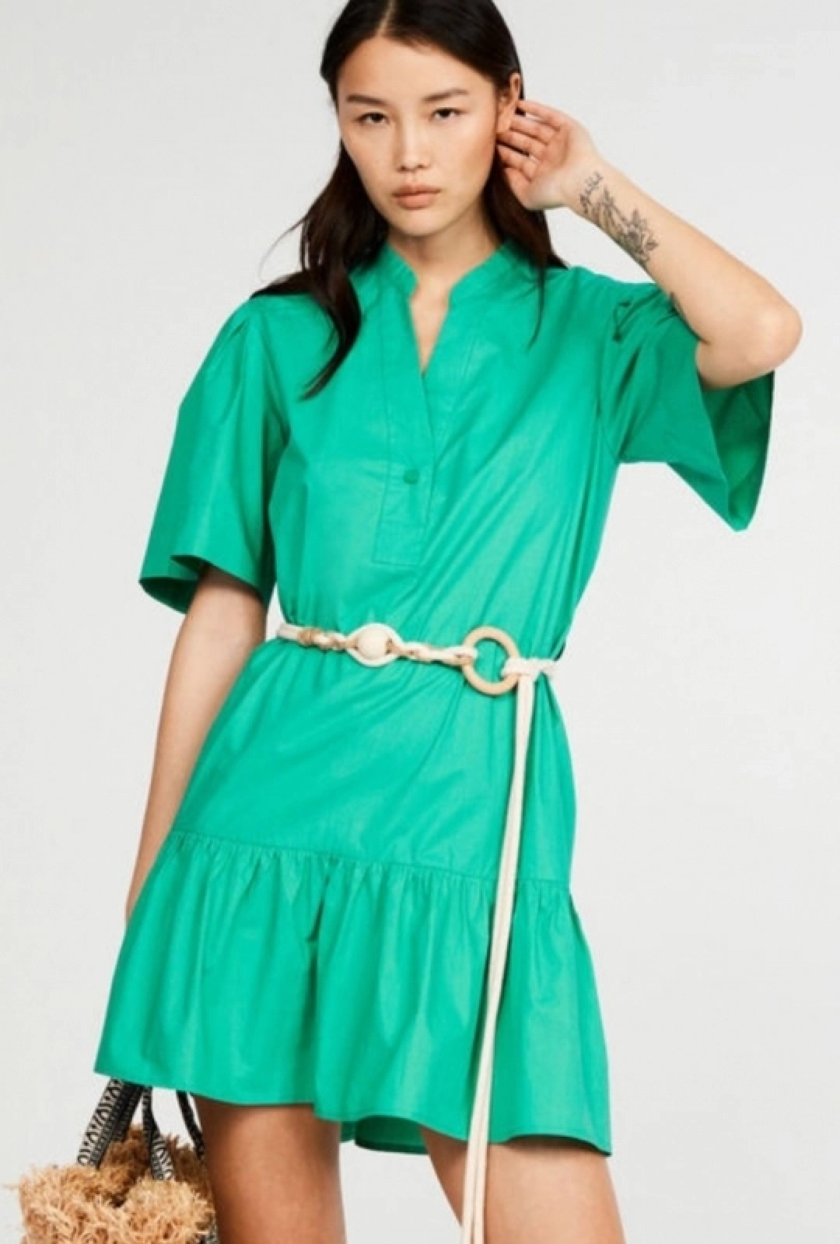Robe Coton Menthe-Exclusivité web