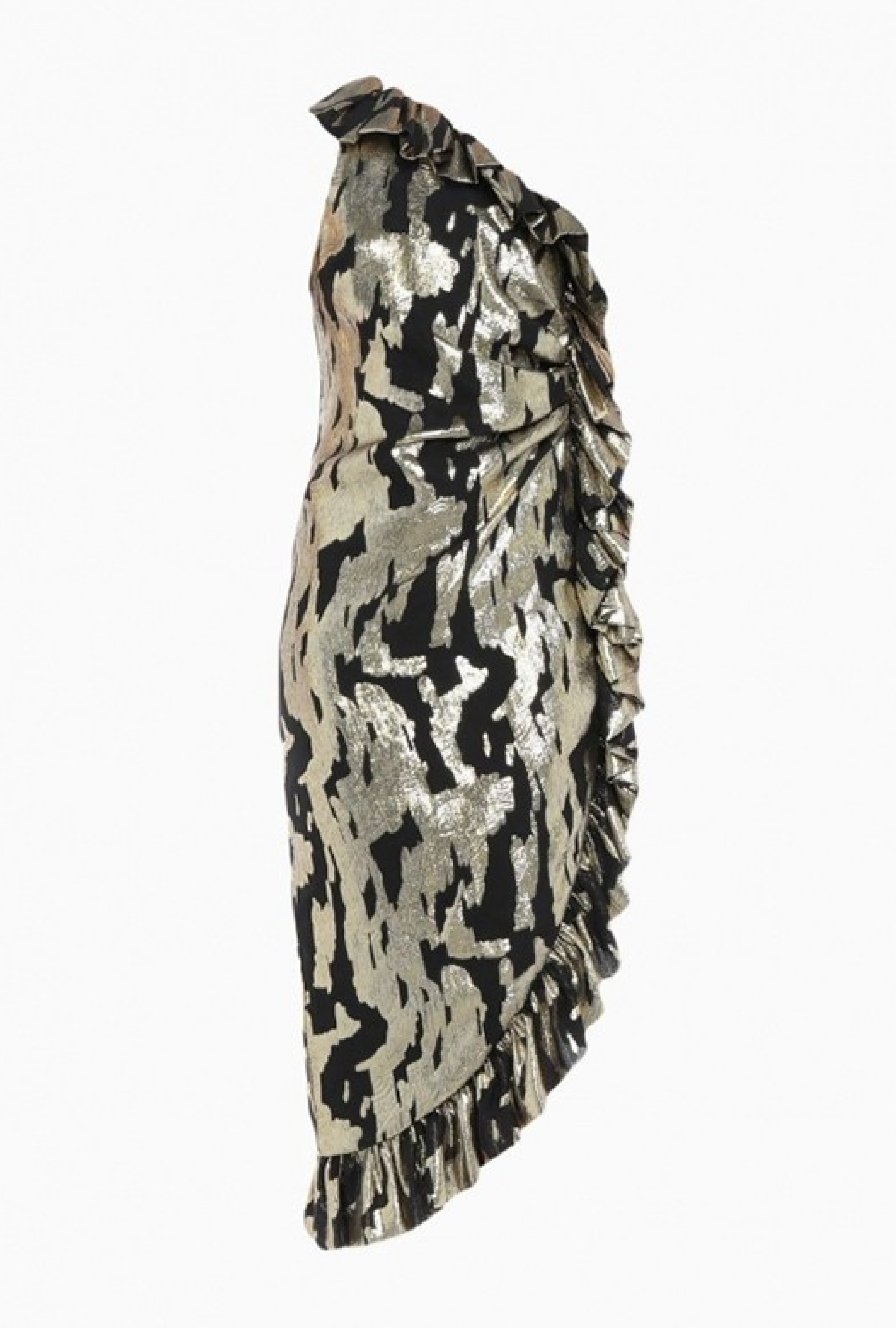 Robe Bronze One Shoulder