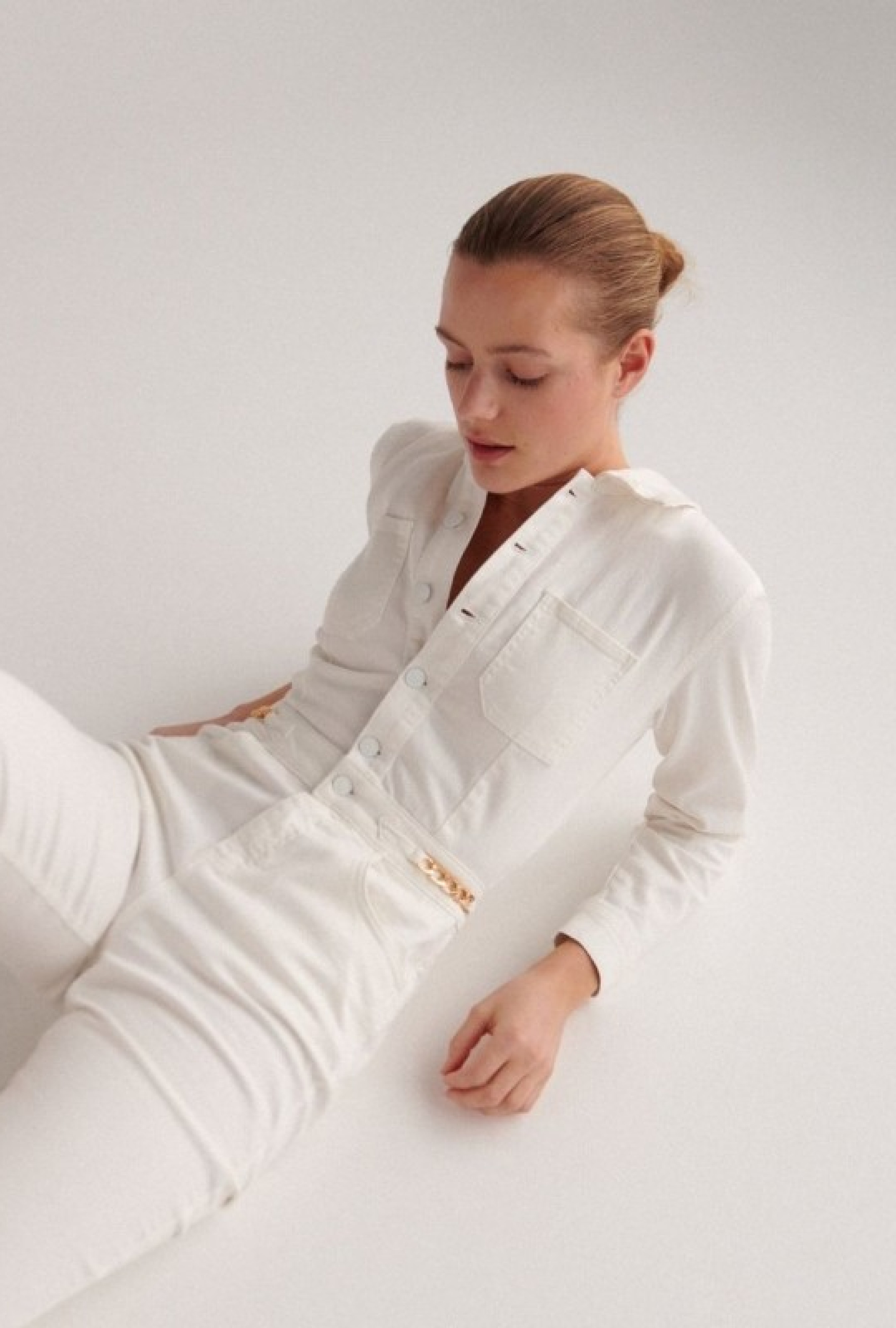 Combinaison Denim Blanche