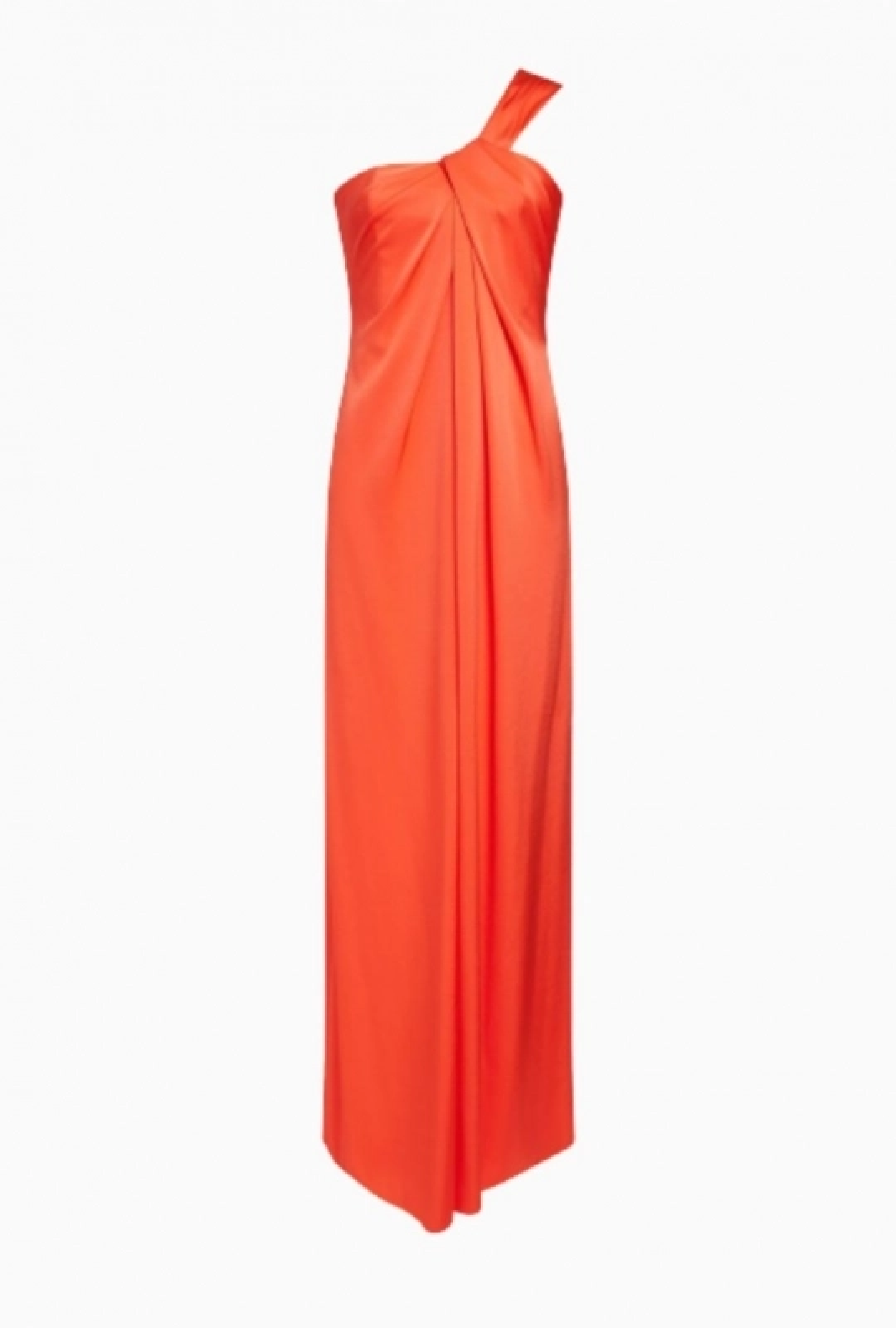 Robe Drapée en Satin