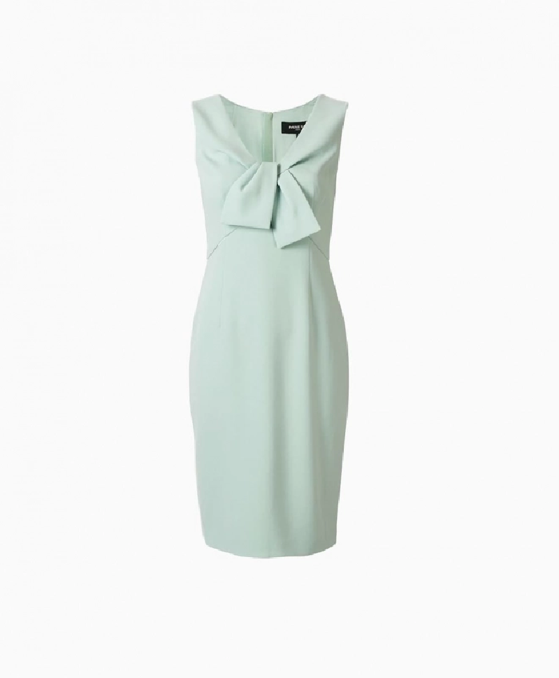 Robe noeud en crepe de satin