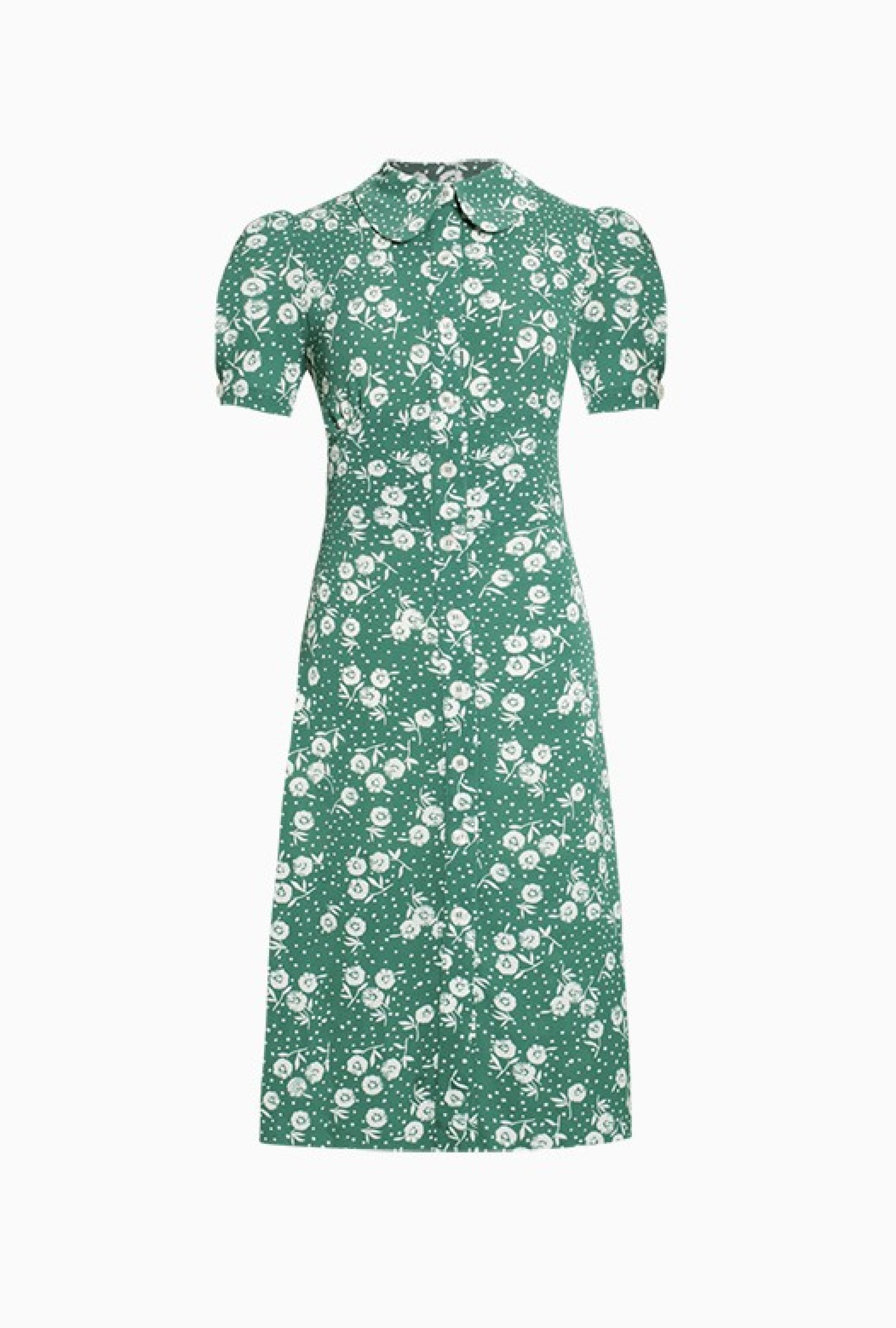 Robe Paloma Tournesol Pois Vert