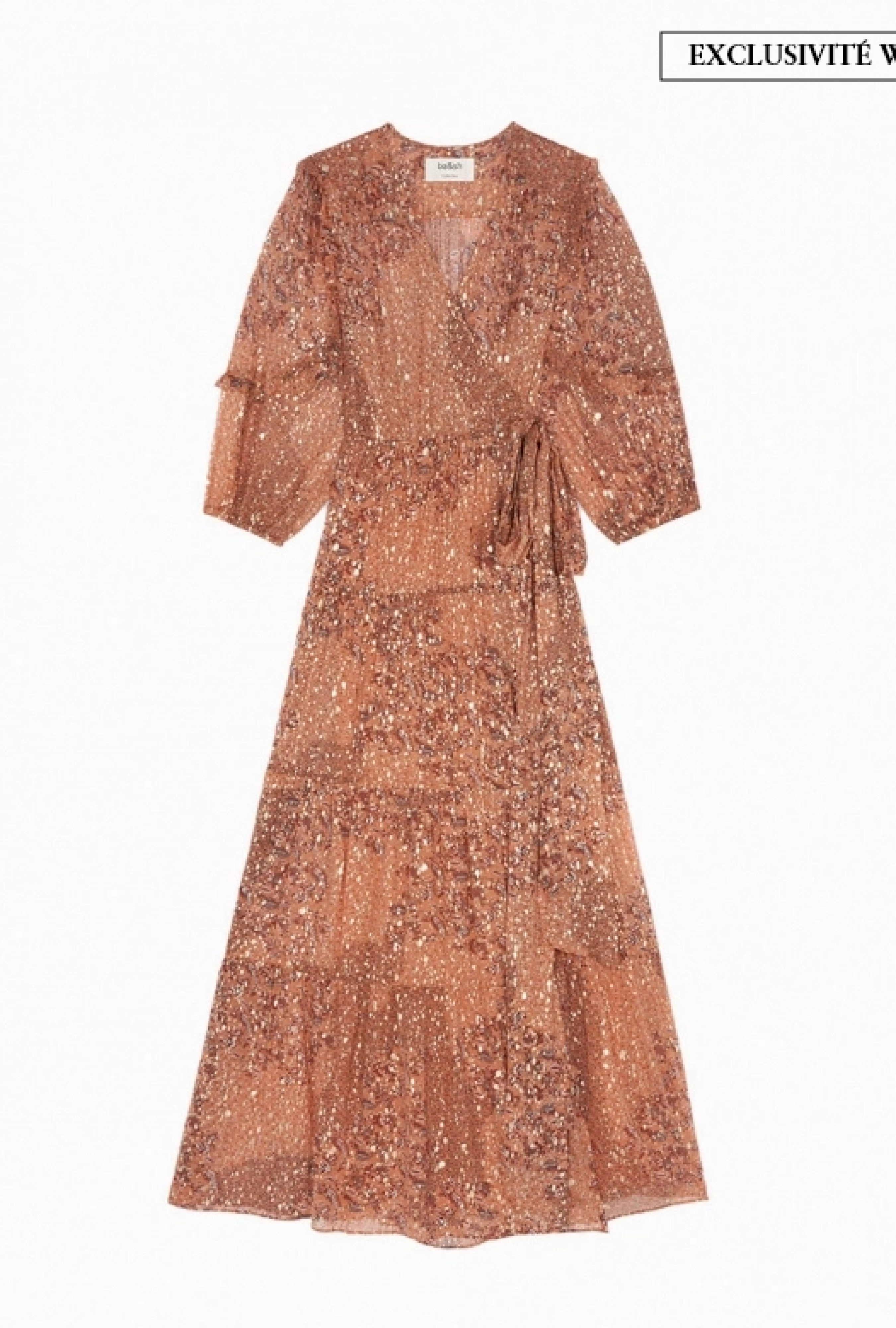 Robe Oriane Pêche-Exclusivité web