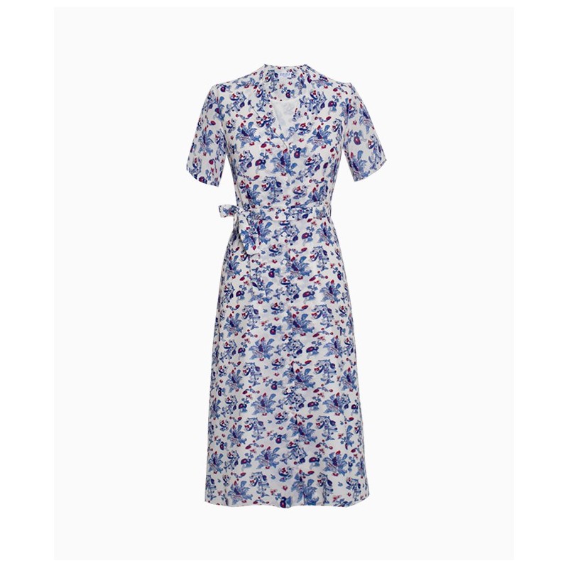 Robe Claudie Pierlot droite fleurie-Exclusivité web