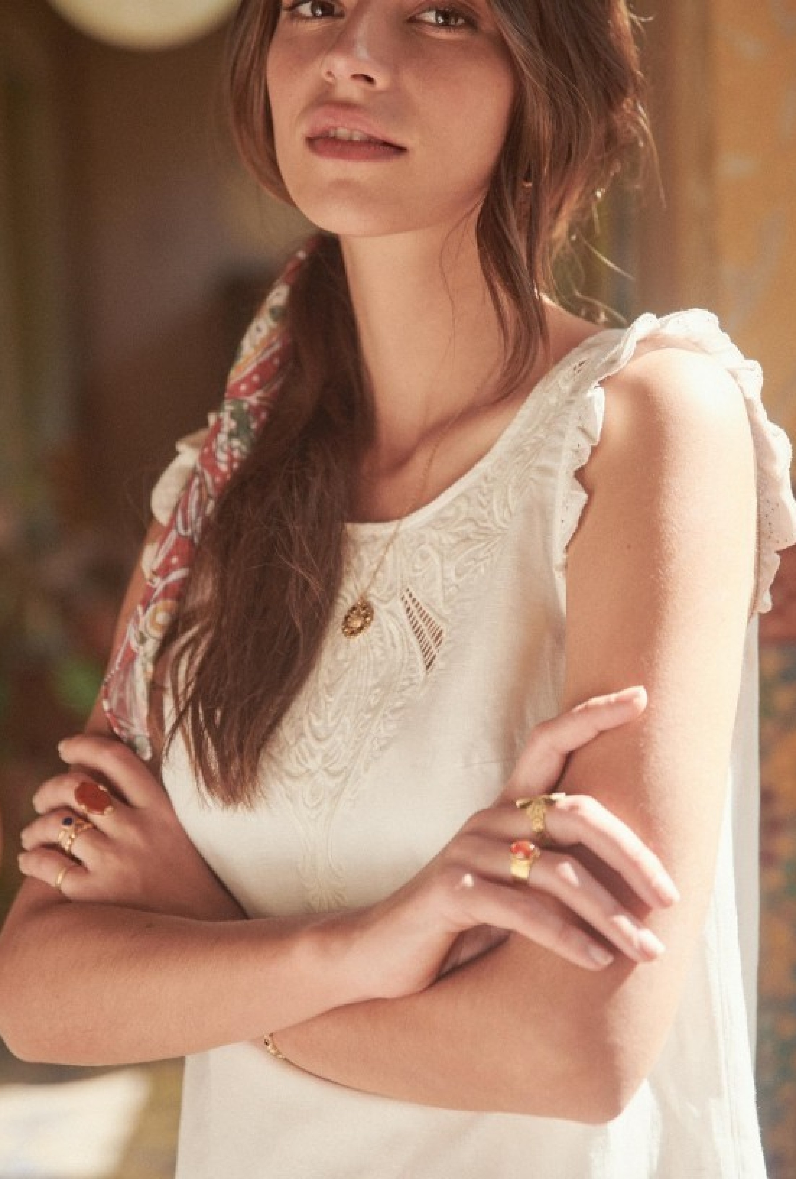 Robe Margot écrue-Exclusivité web