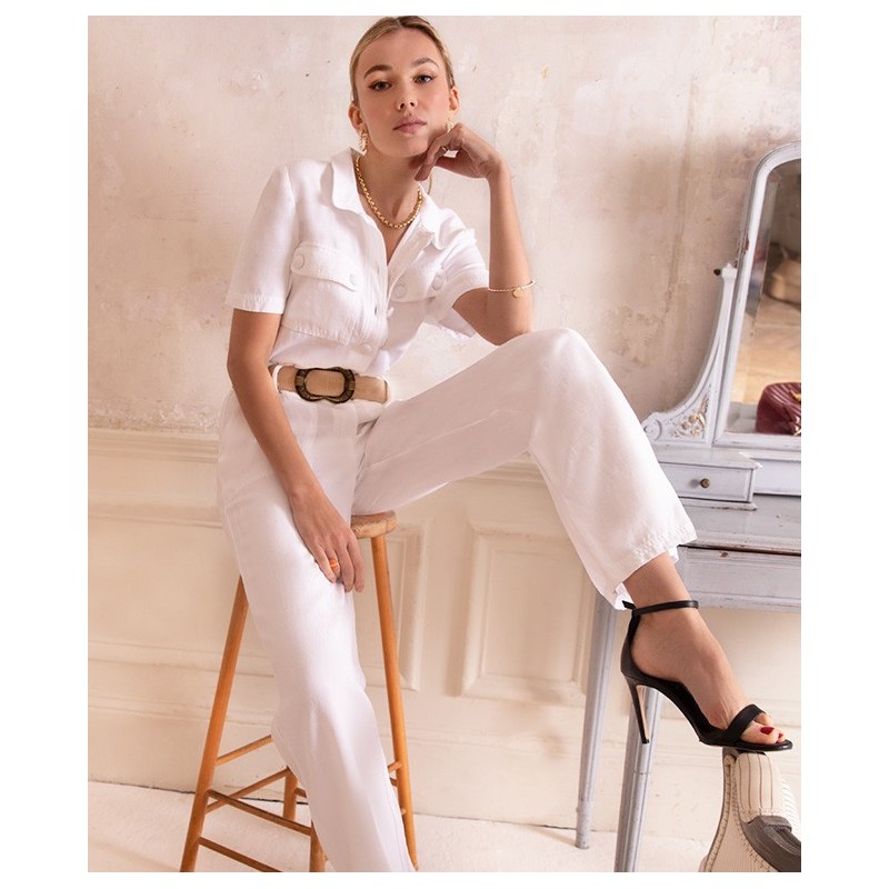 Combinaison Sezane Manhattan Ecrue