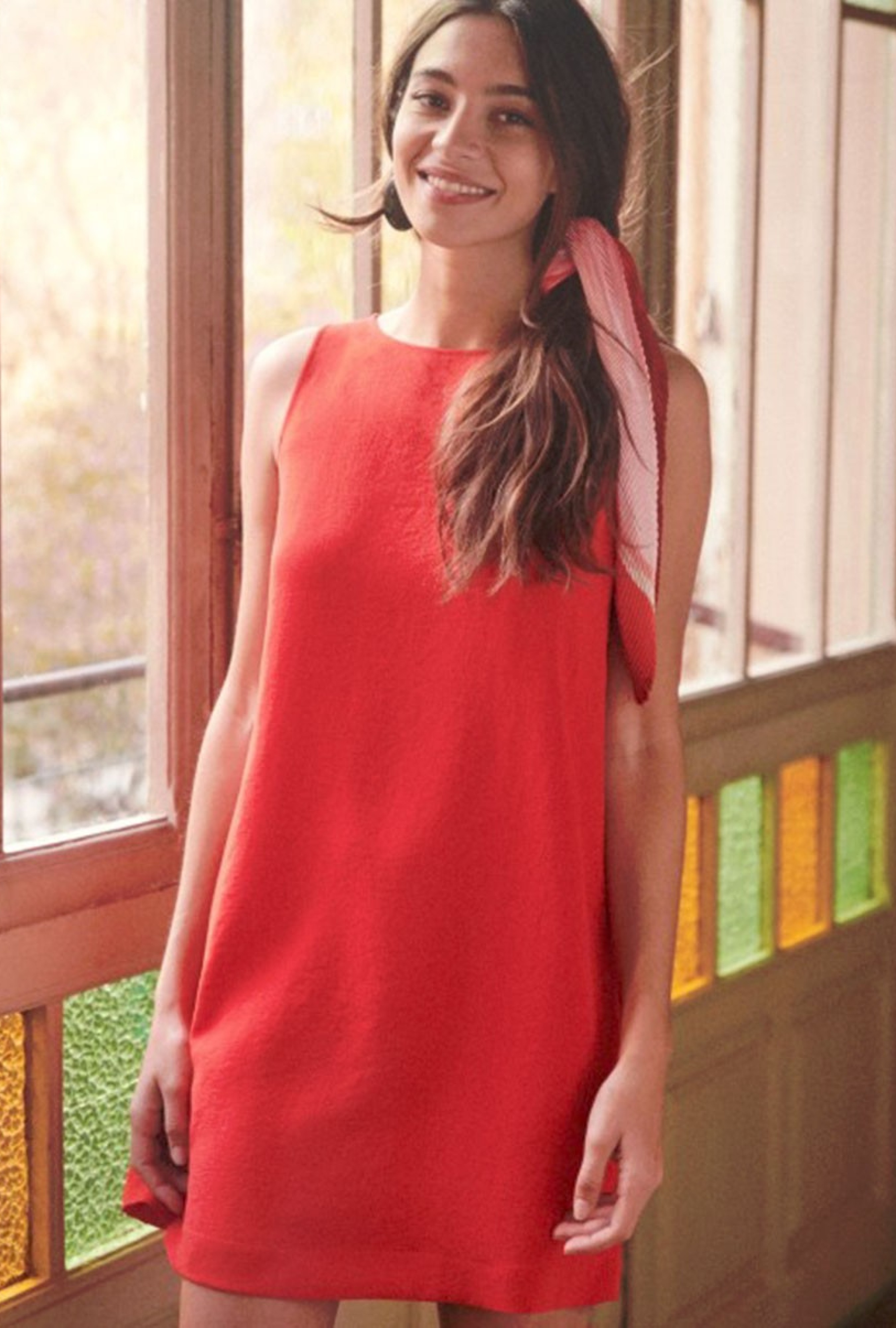 Robe Sezane Raphaelle Rouge