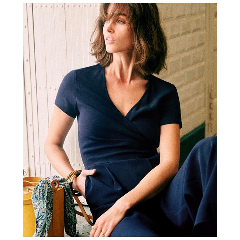 Combinaison Sezane Magdalena Marine