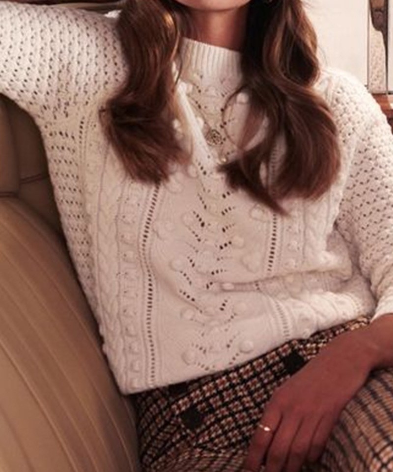 Pull Sezane Rob Blanc