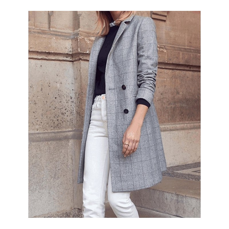 Manteau Sezane Johnson Gris