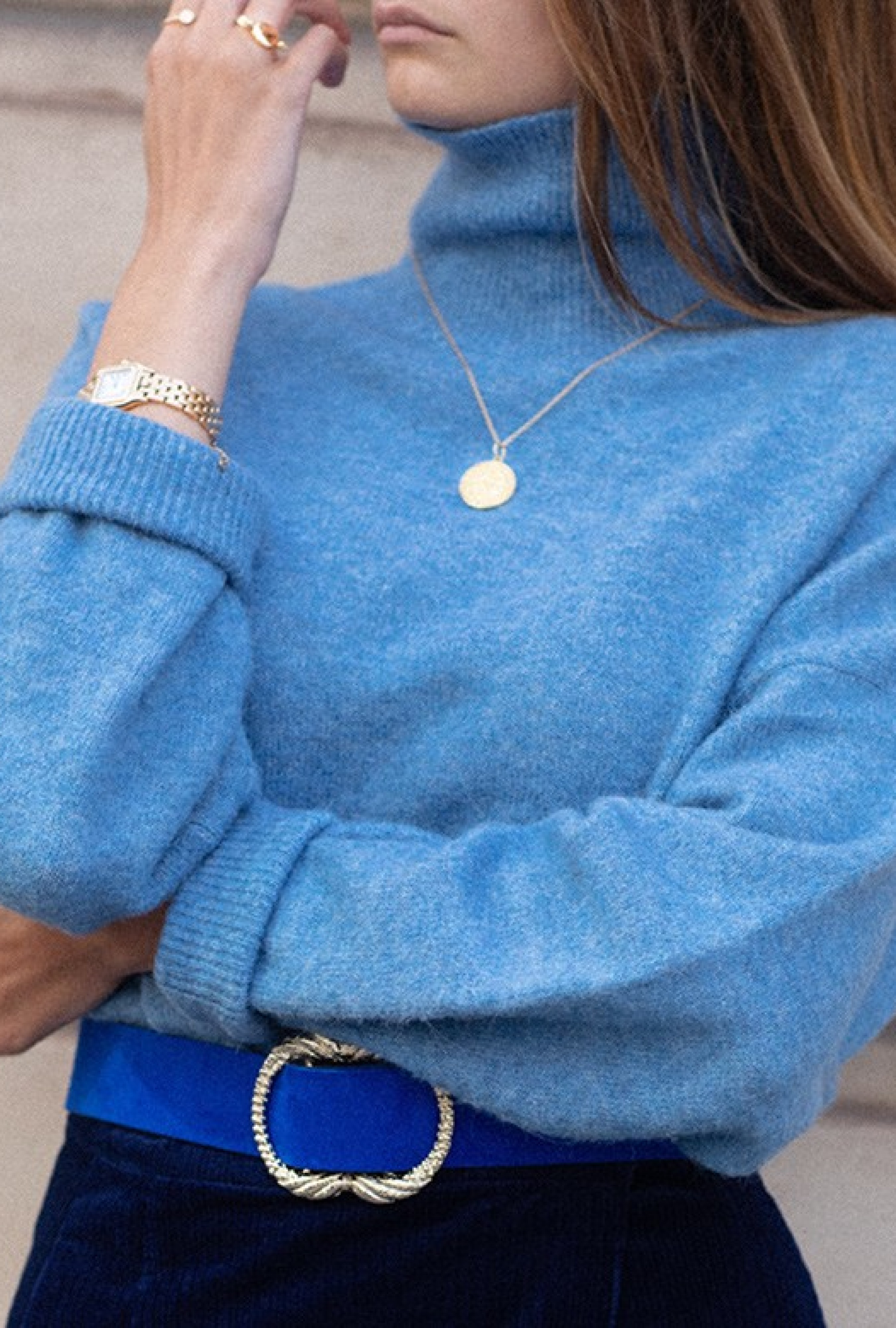 Pull Nola Cachemire Bleu