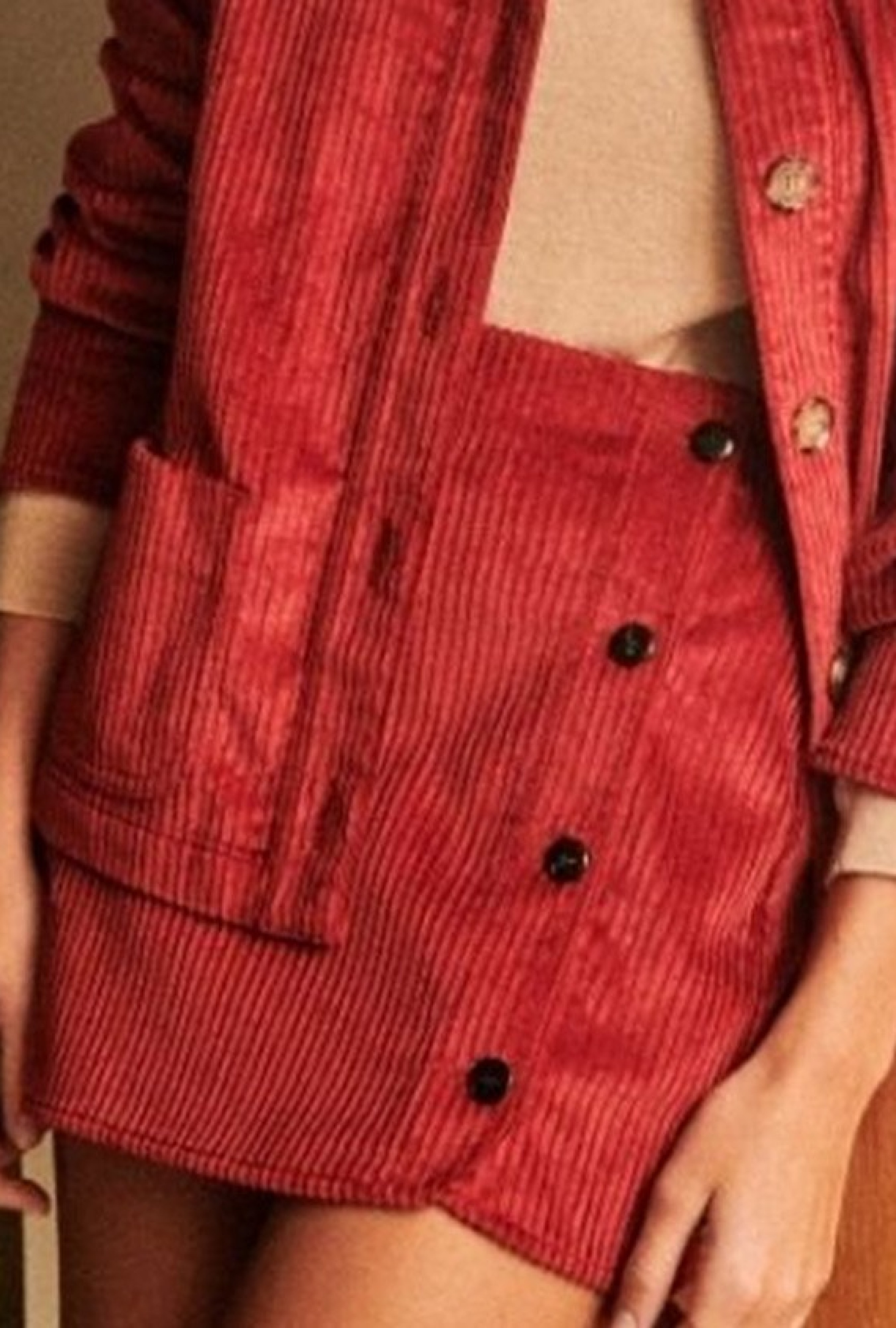 Jupe Leslie bordeaux