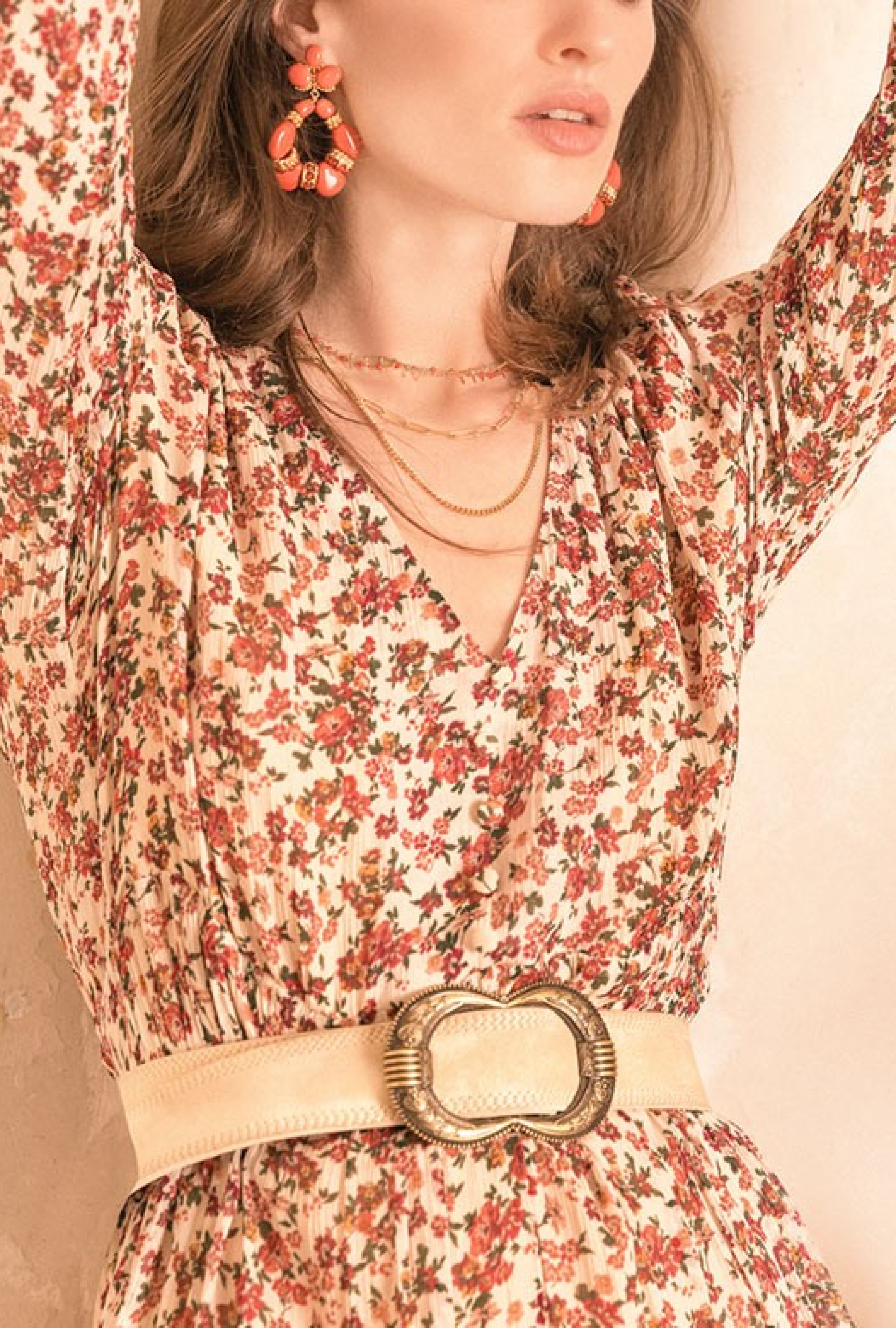 Robe Alana Beige-Exclusivité web