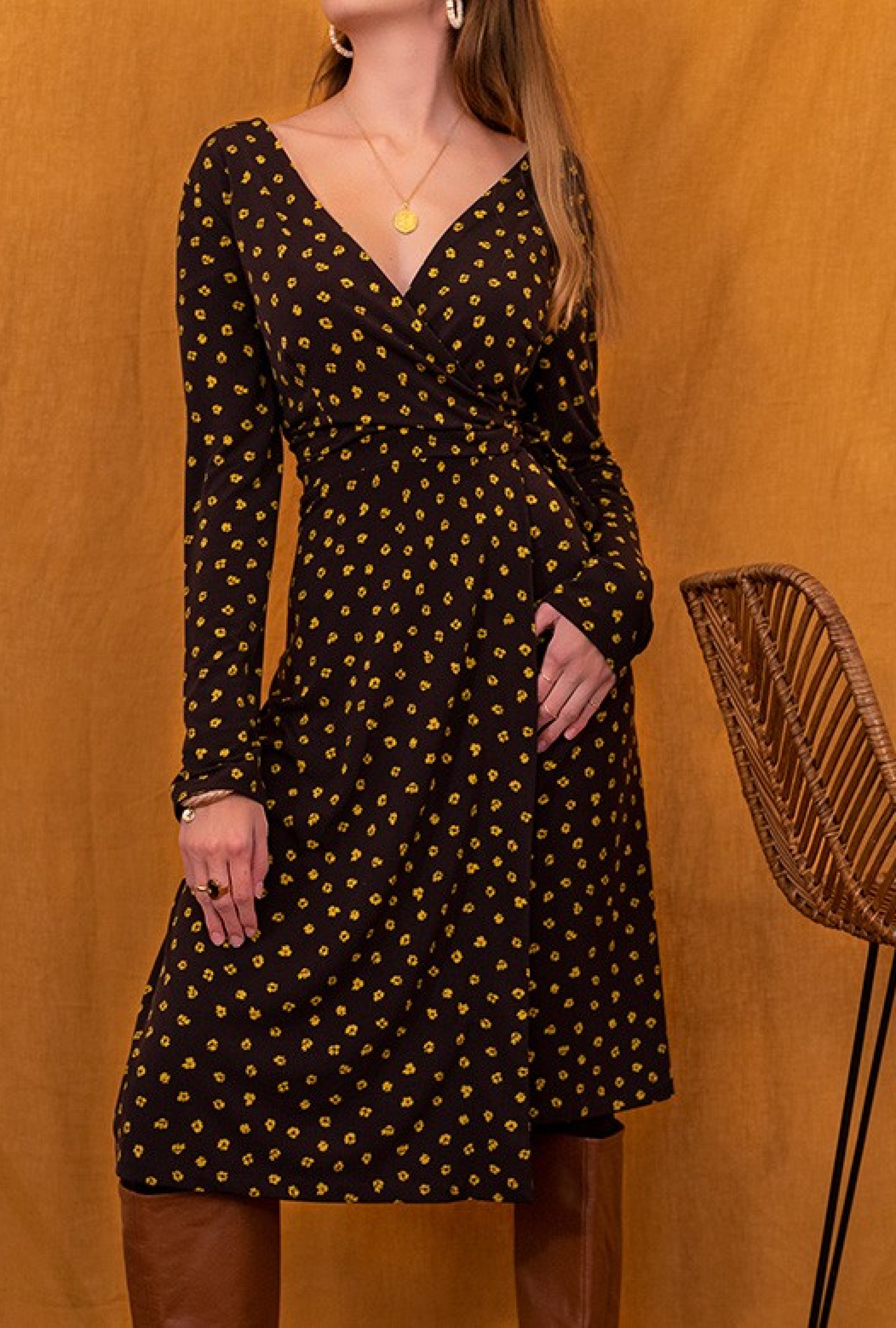 Robe Brown Flower-Exclusivité web