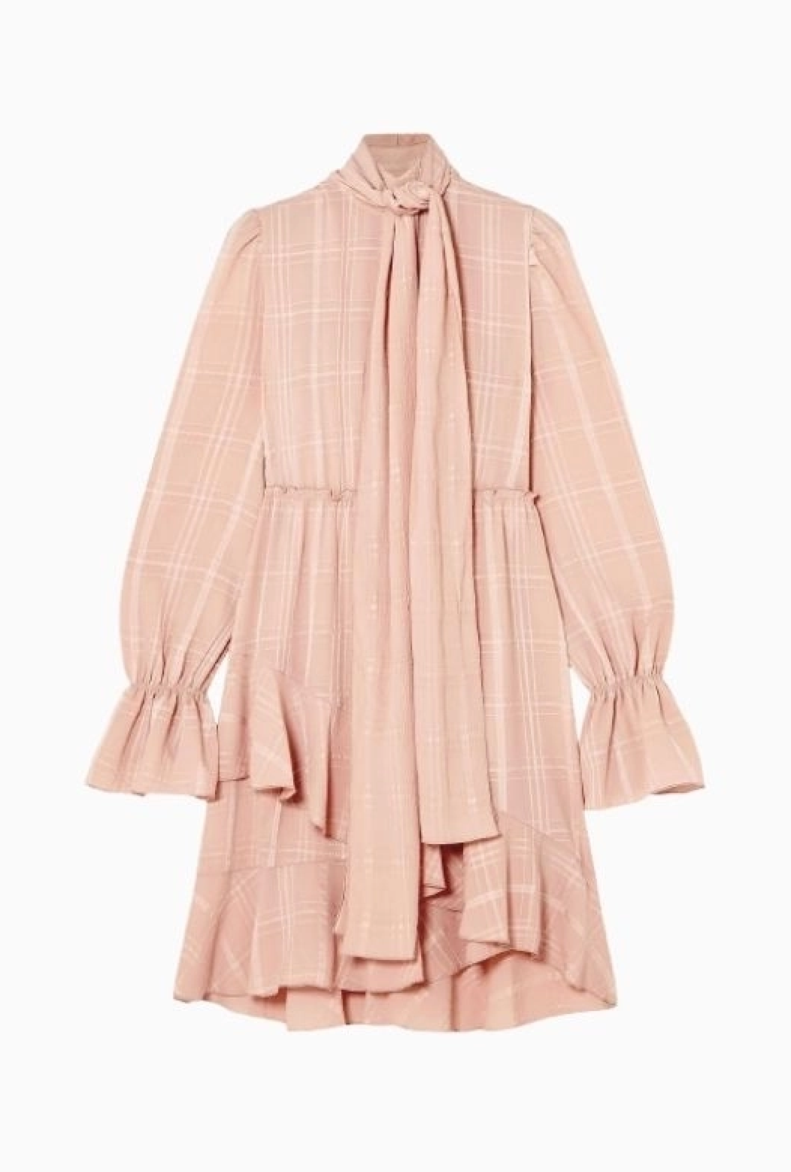 Robe Blush Ruffle Hem