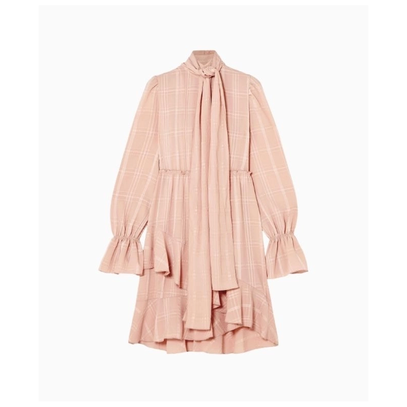 Robe See By Chloe Blush Ruffle Hem