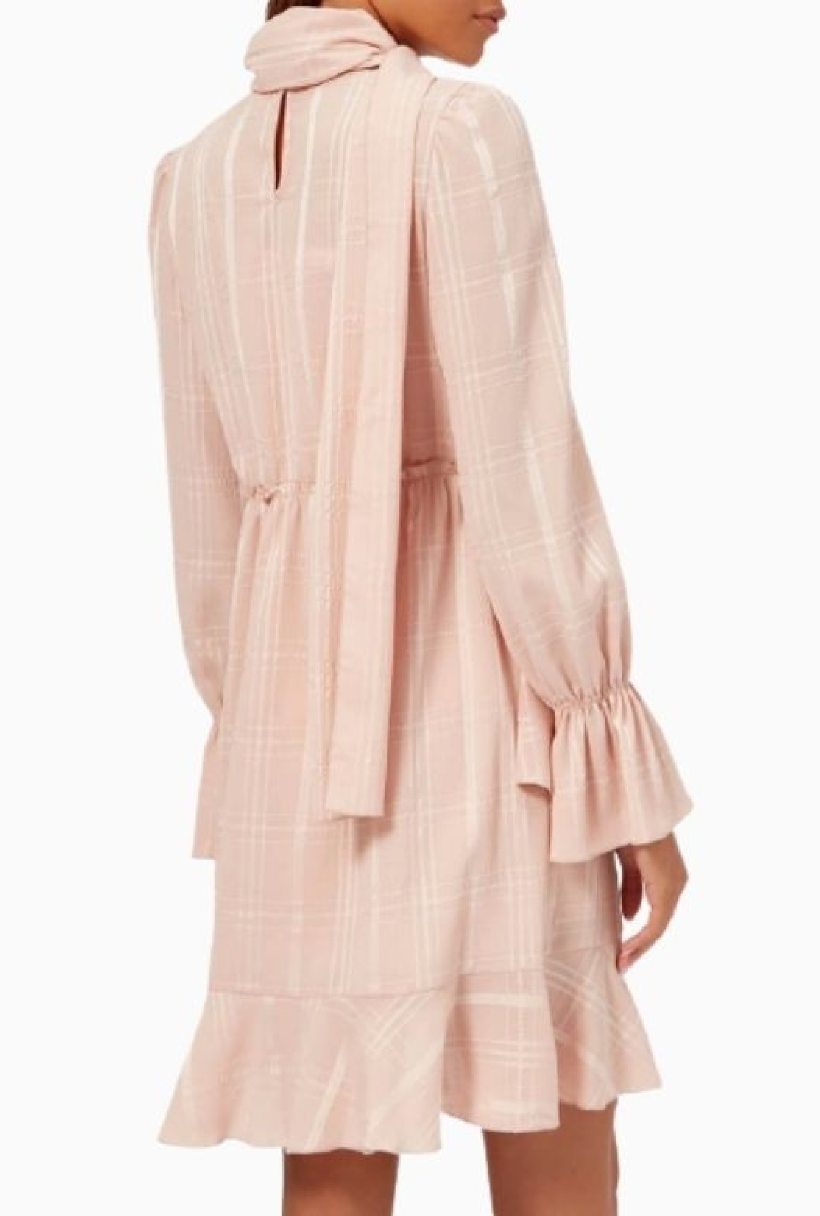 Robe Blush Ruffle Hem