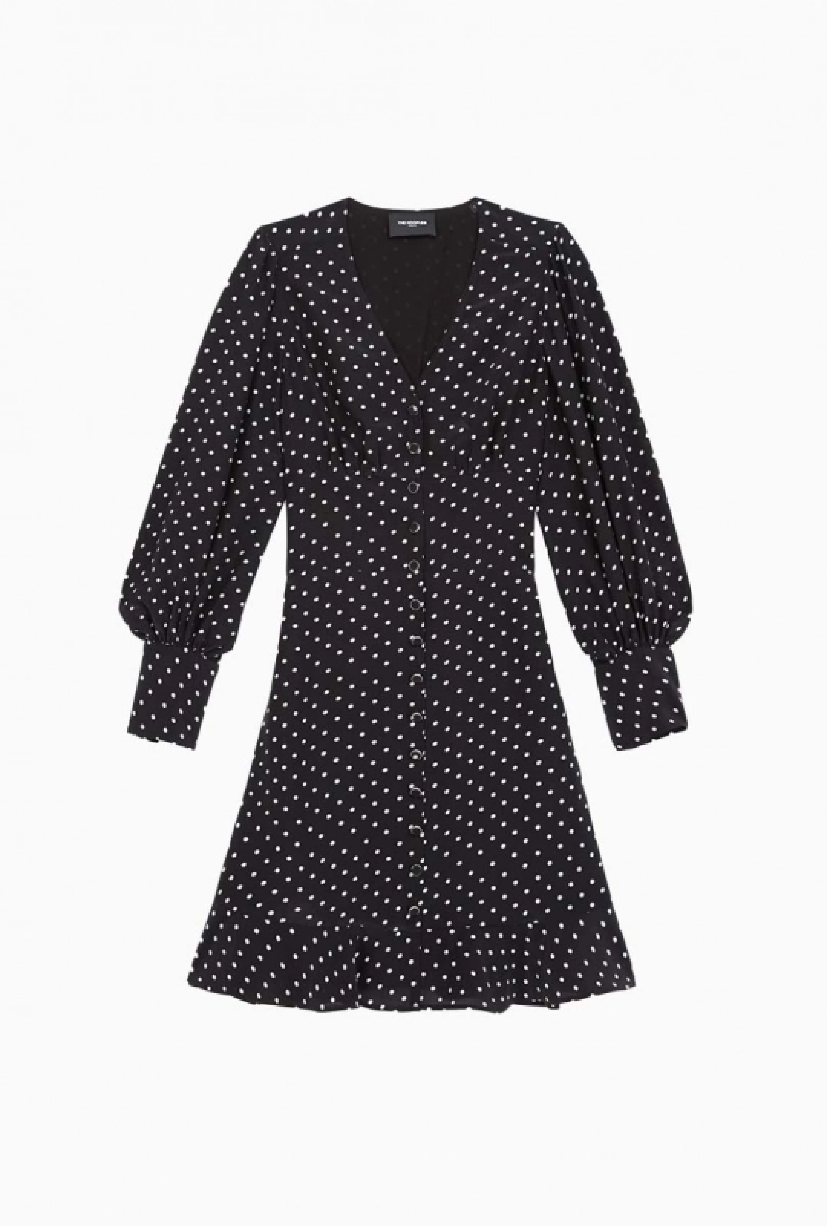 Robe Boutonnée à pois