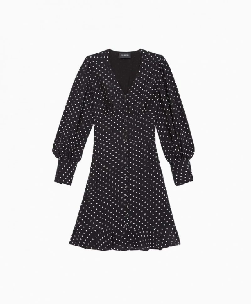 Robe The Kooples Boutonnée à pois
